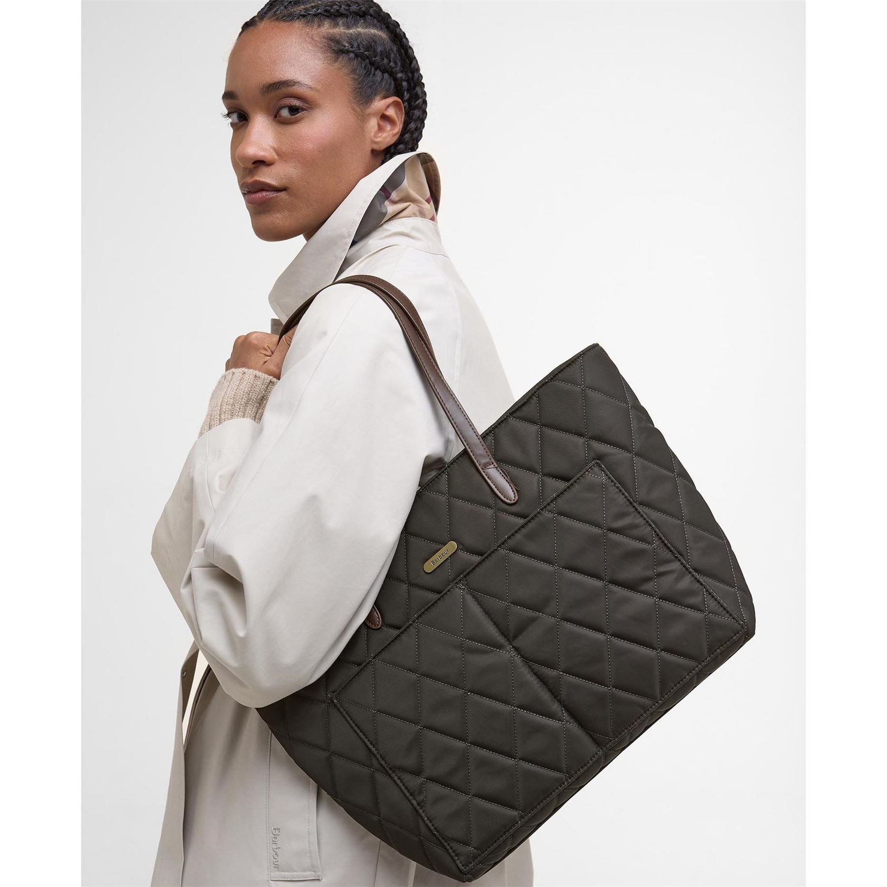 Barbour Quilted Tote Bag