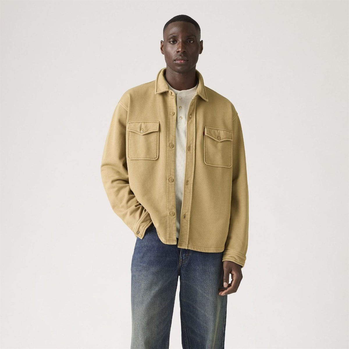 Levis Bayview Soft Worker Cotton Long Sleeve Overshirt