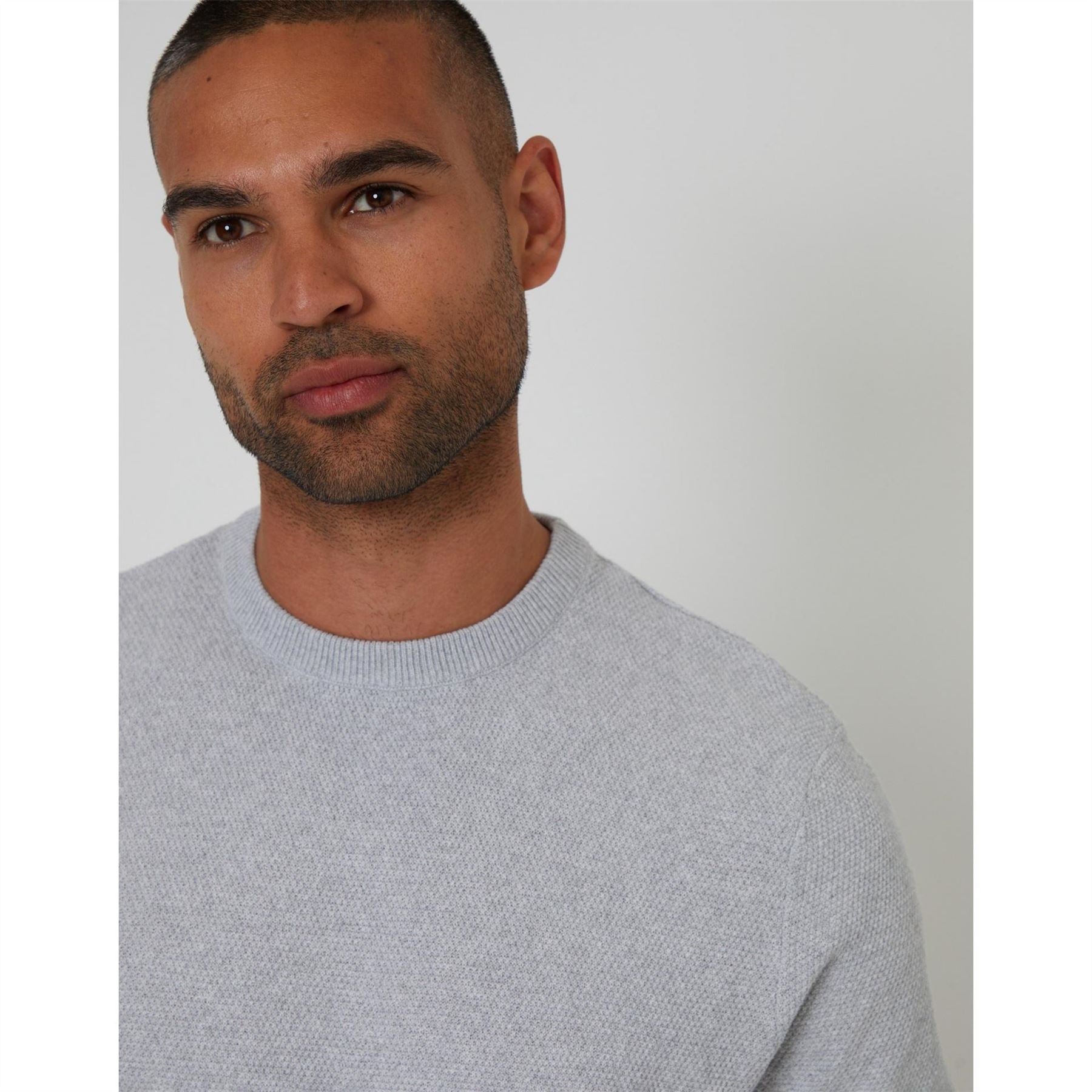 Threadbare Crew Neck Ribbed Collar Short Sleeve T-Shirt