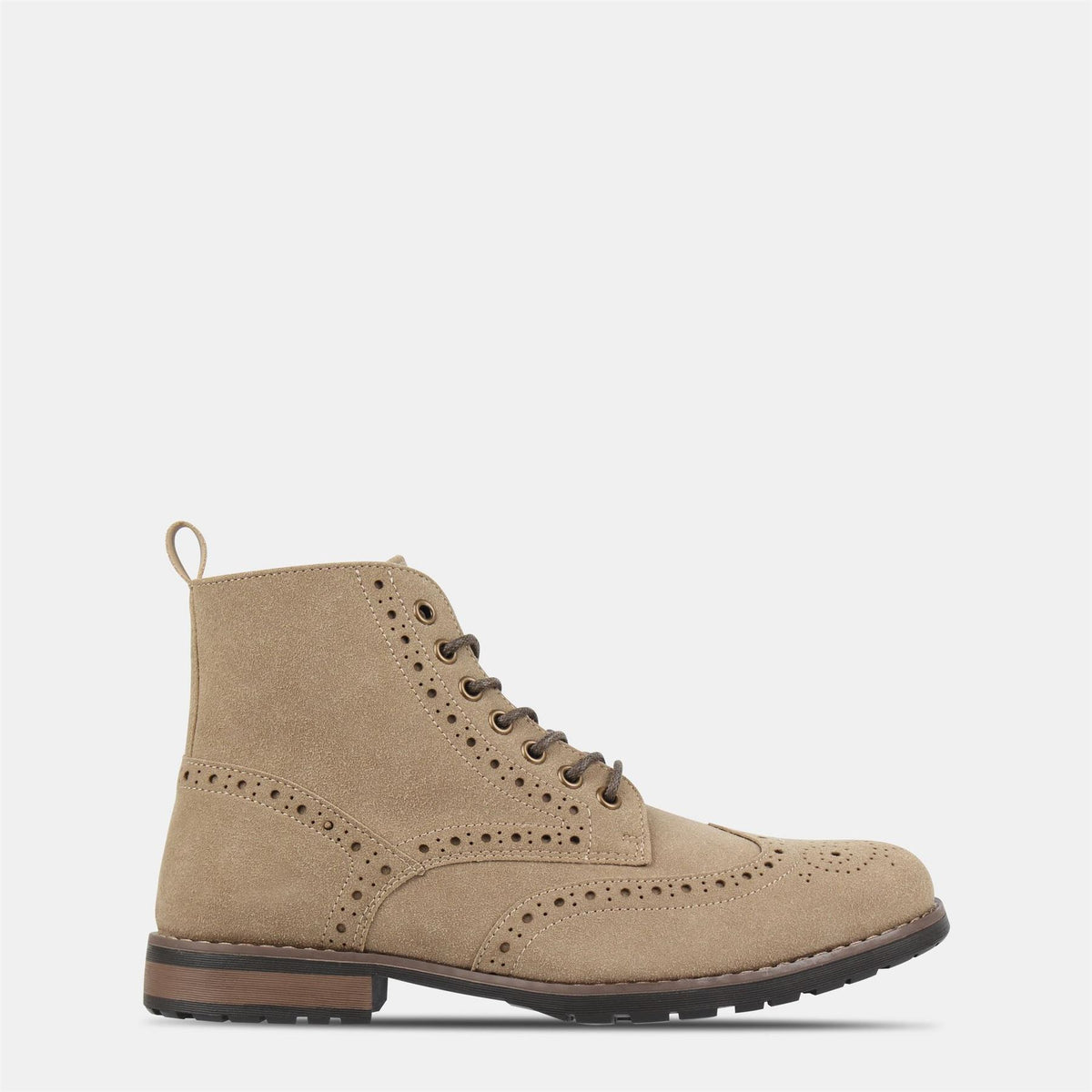 Deakins Ankle Lace Up Medium Heel Brogue Boots