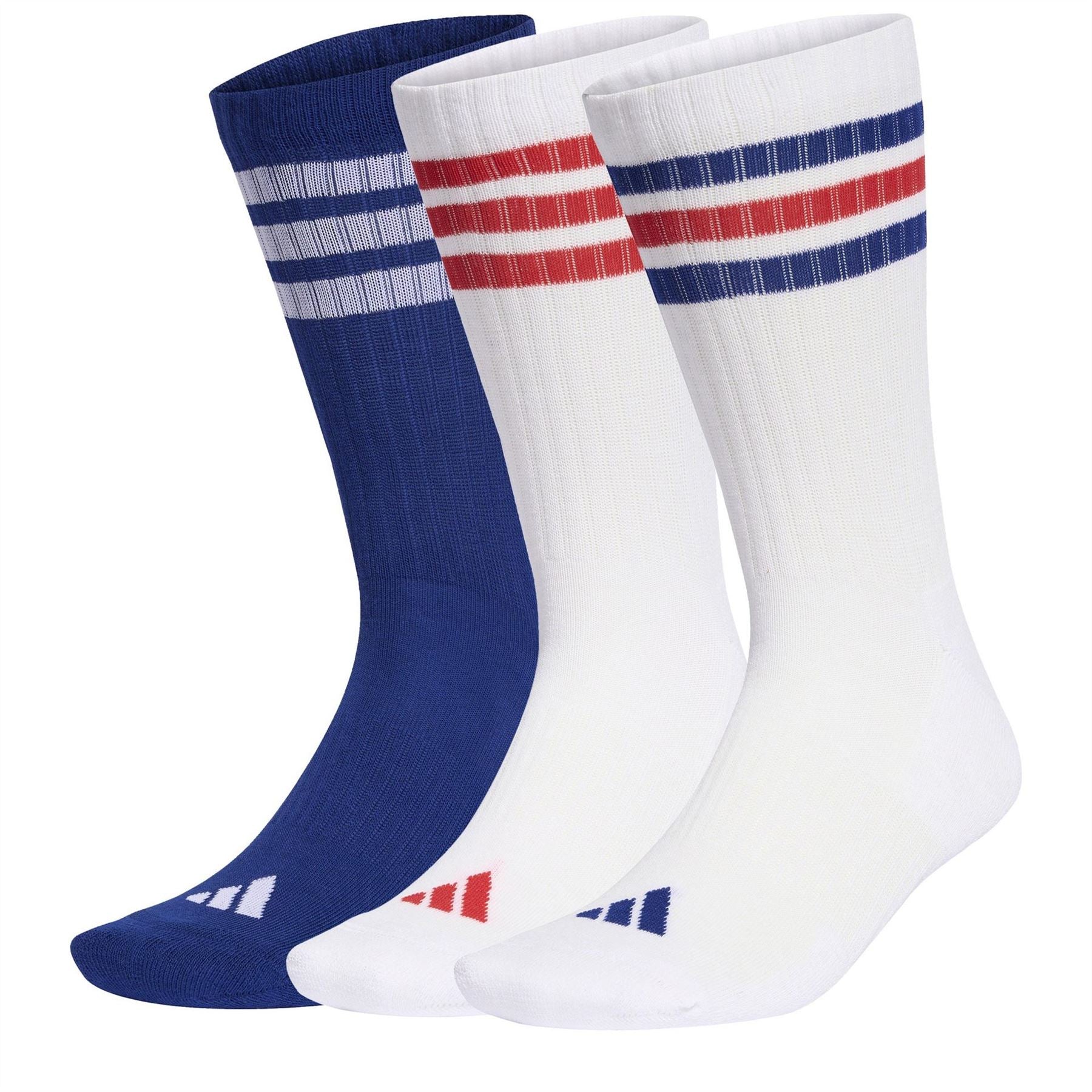 adidas 3 Pack Crew Socks Adults