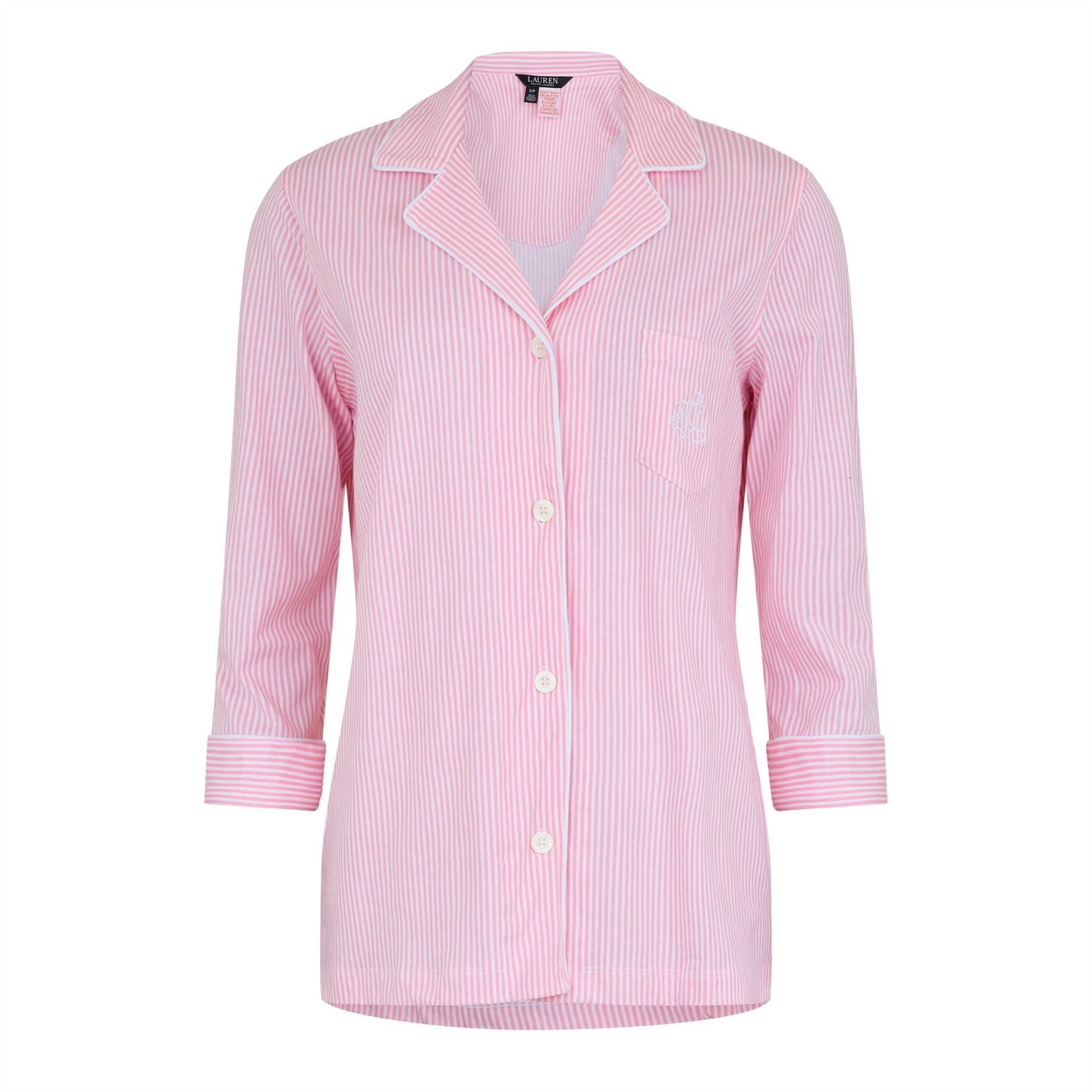 Lauren by Ralph Lauren Classic Notch Long Sleeve Pyjama Set