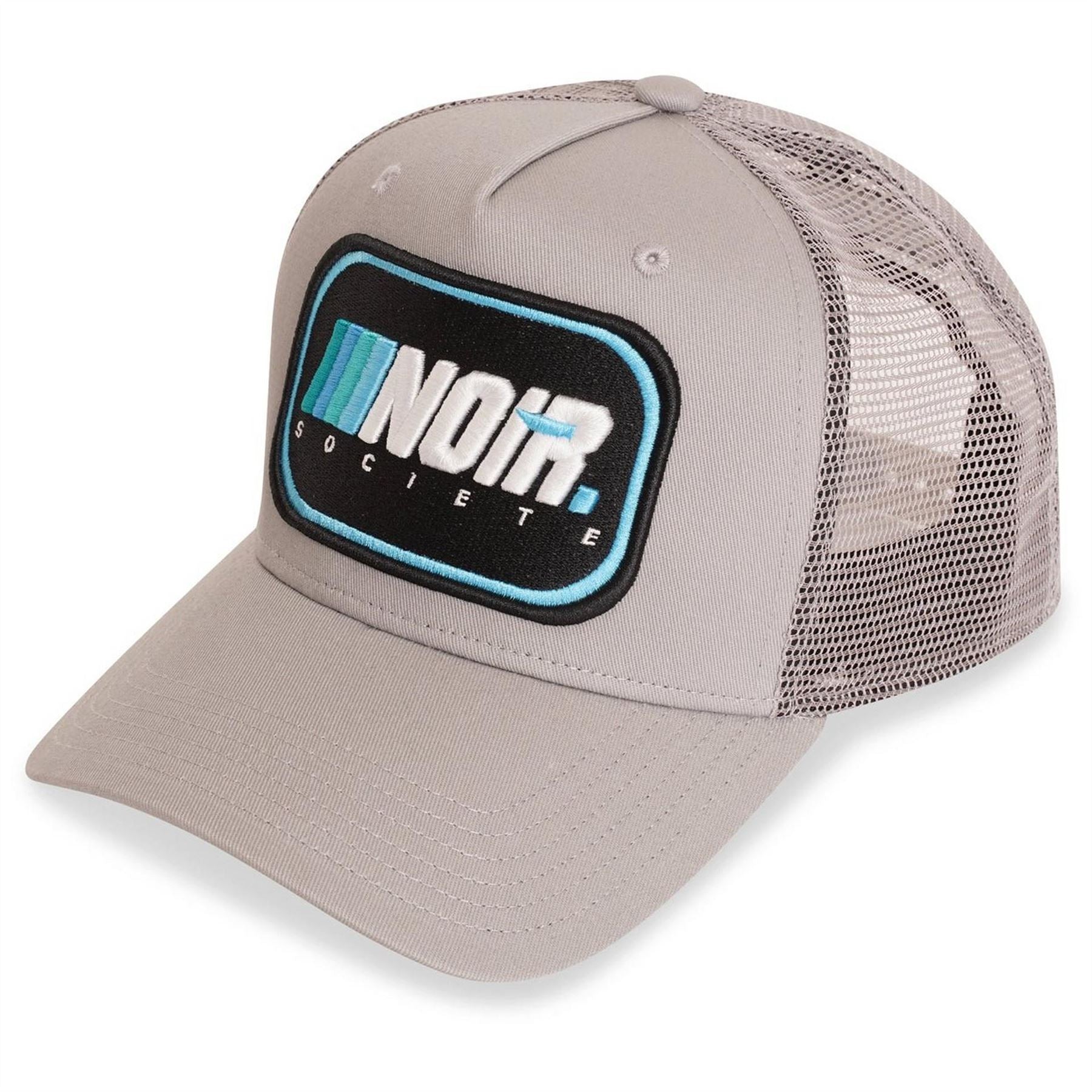 Societe Noir Logo Mesh Pre Curved Brim Trucker Cap