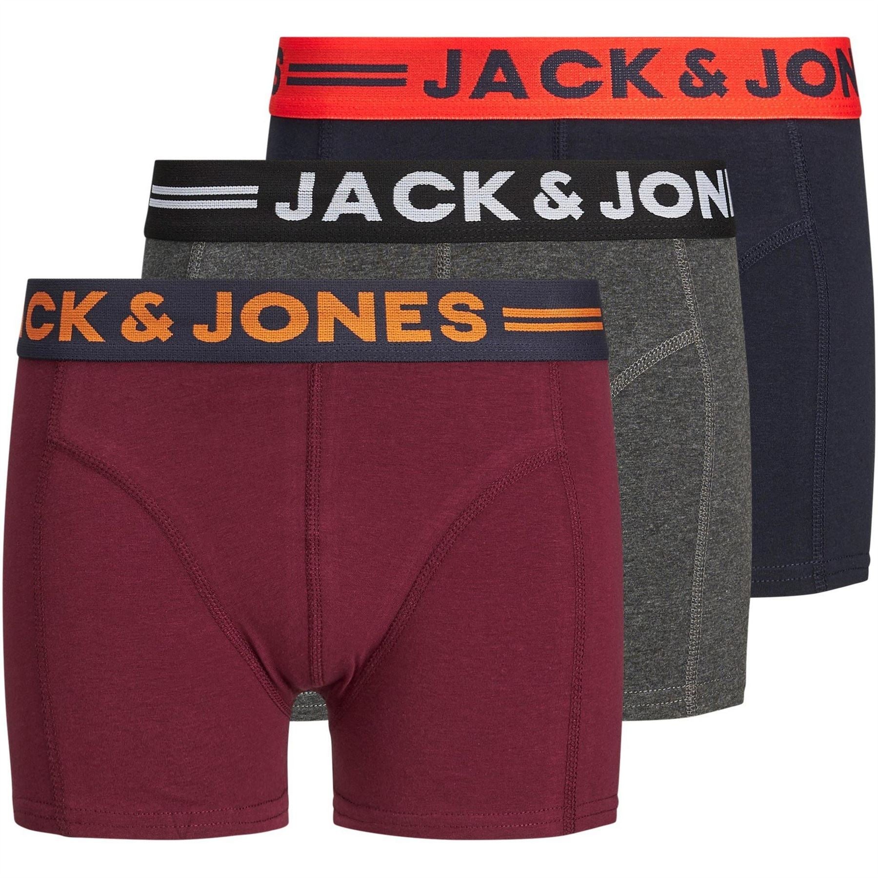 Jack and Jones 3 Pack Lichfield Trunks Junior Boys