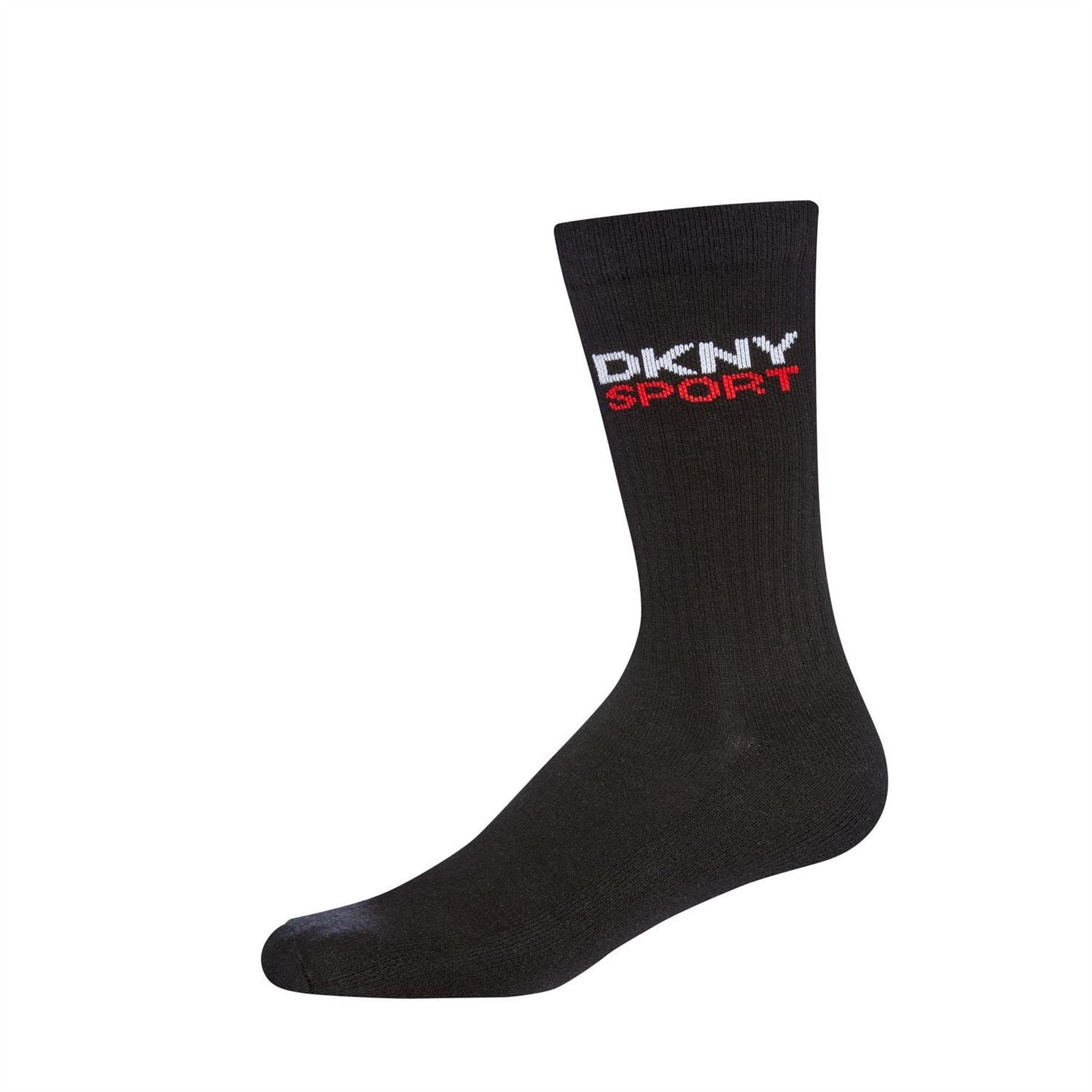 DKNY Mens 3 Pack Sport Socks Dogwood
