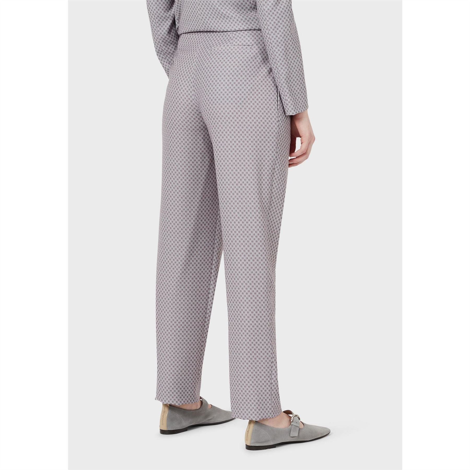 Emporio Armani Pleated Straight Leg Trouser