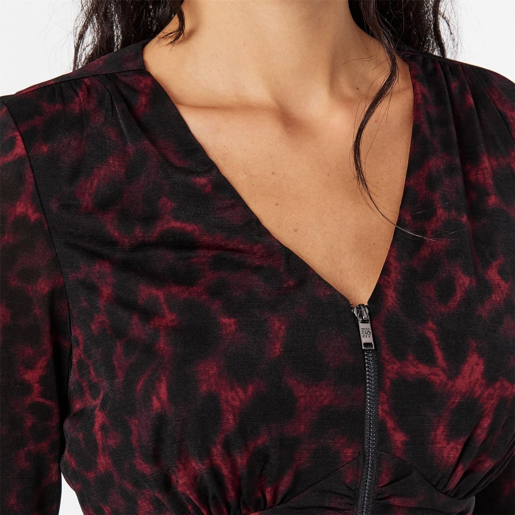 DKNY Long Sleeve Zip T-Shirt