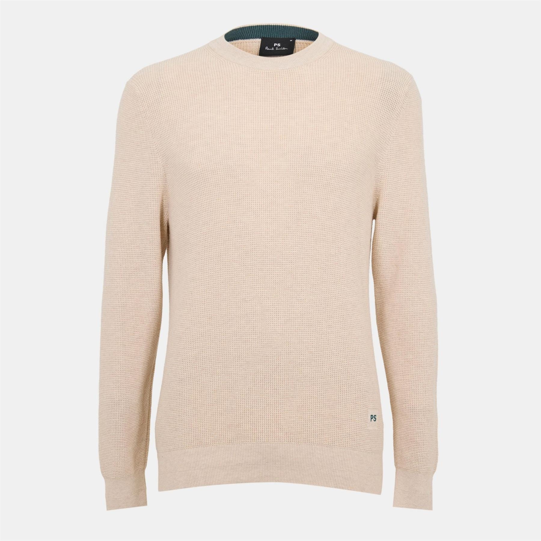 PS Paul Smith Knitted Patch Relaxed Fit Crew Neck Jumper