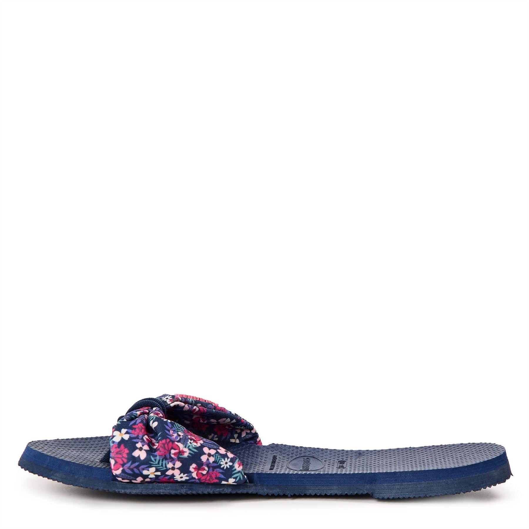 Havaianas Saint Tropez Print Navy Flip Flops