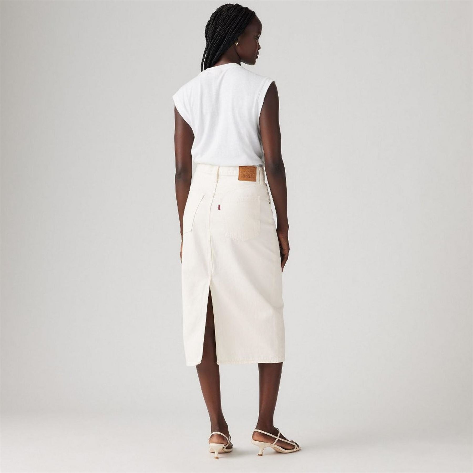 Levis Hr Back Slit Skirt Snowing in
