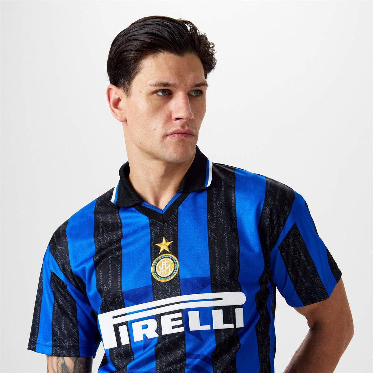 Score Draw Inter Milan 98 Home RetrOvershirtt Adults