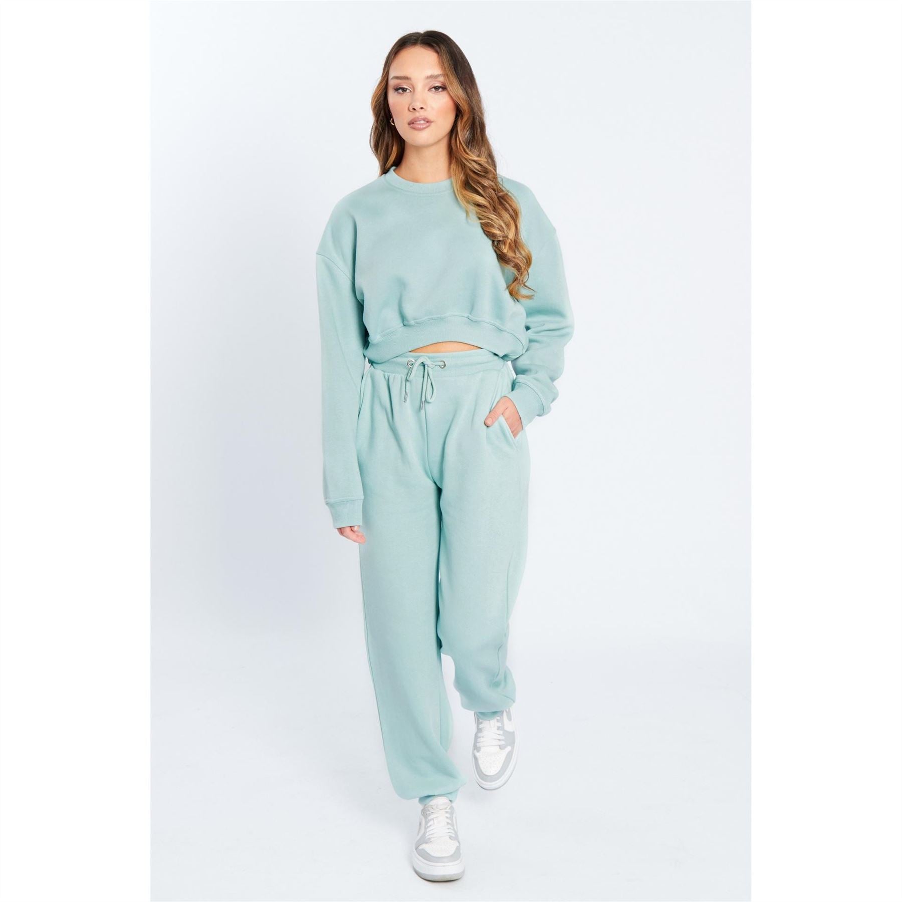 Be You Cropped Crew Neck Relaxed Fit Sweatshirt