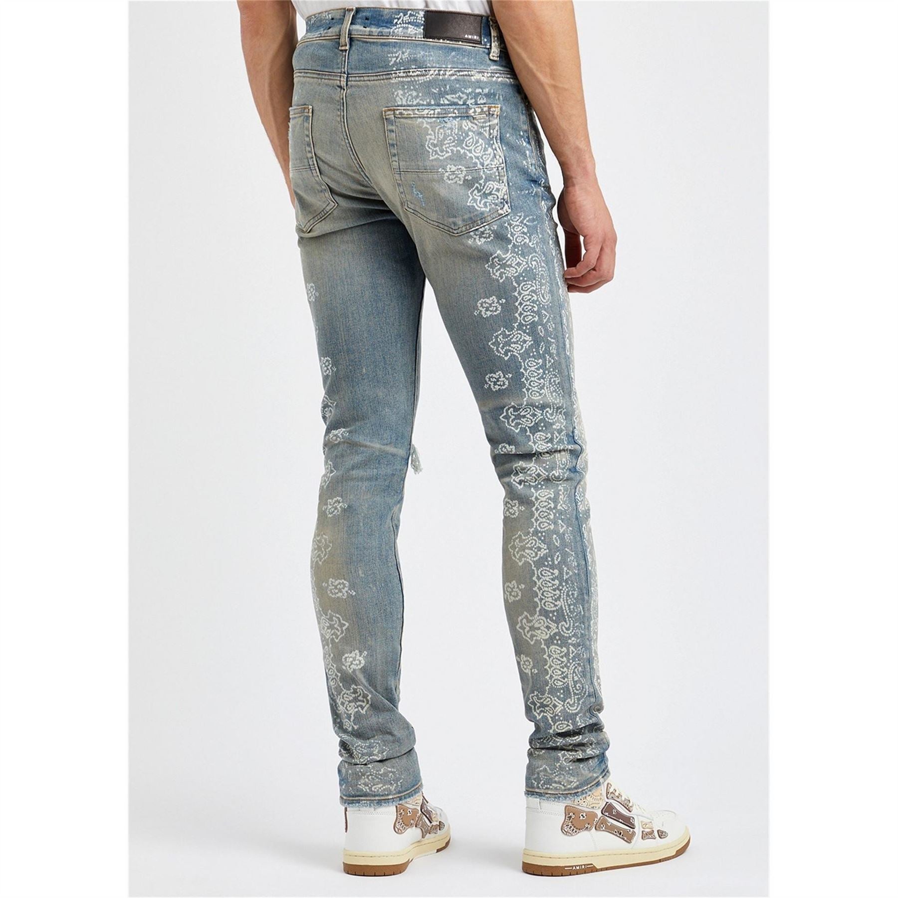 Amiri Bleached Bandana Jeans