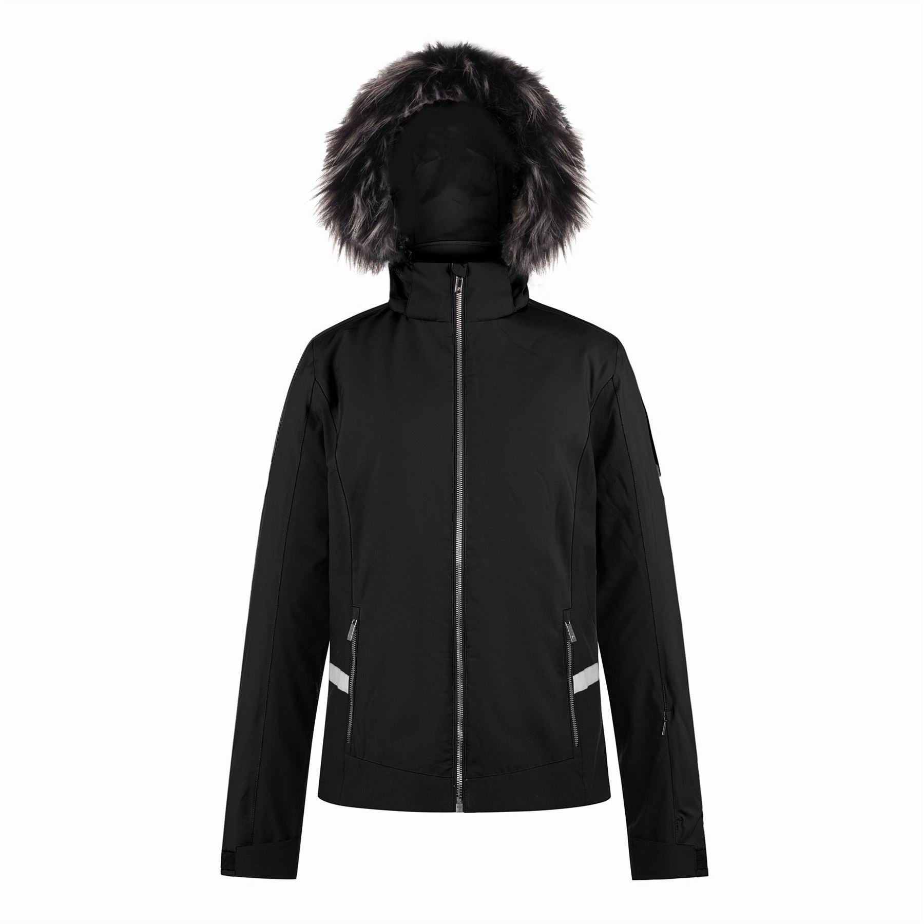 Nevica Womens Meribel Hooded Solid Patterned Ski Jacket