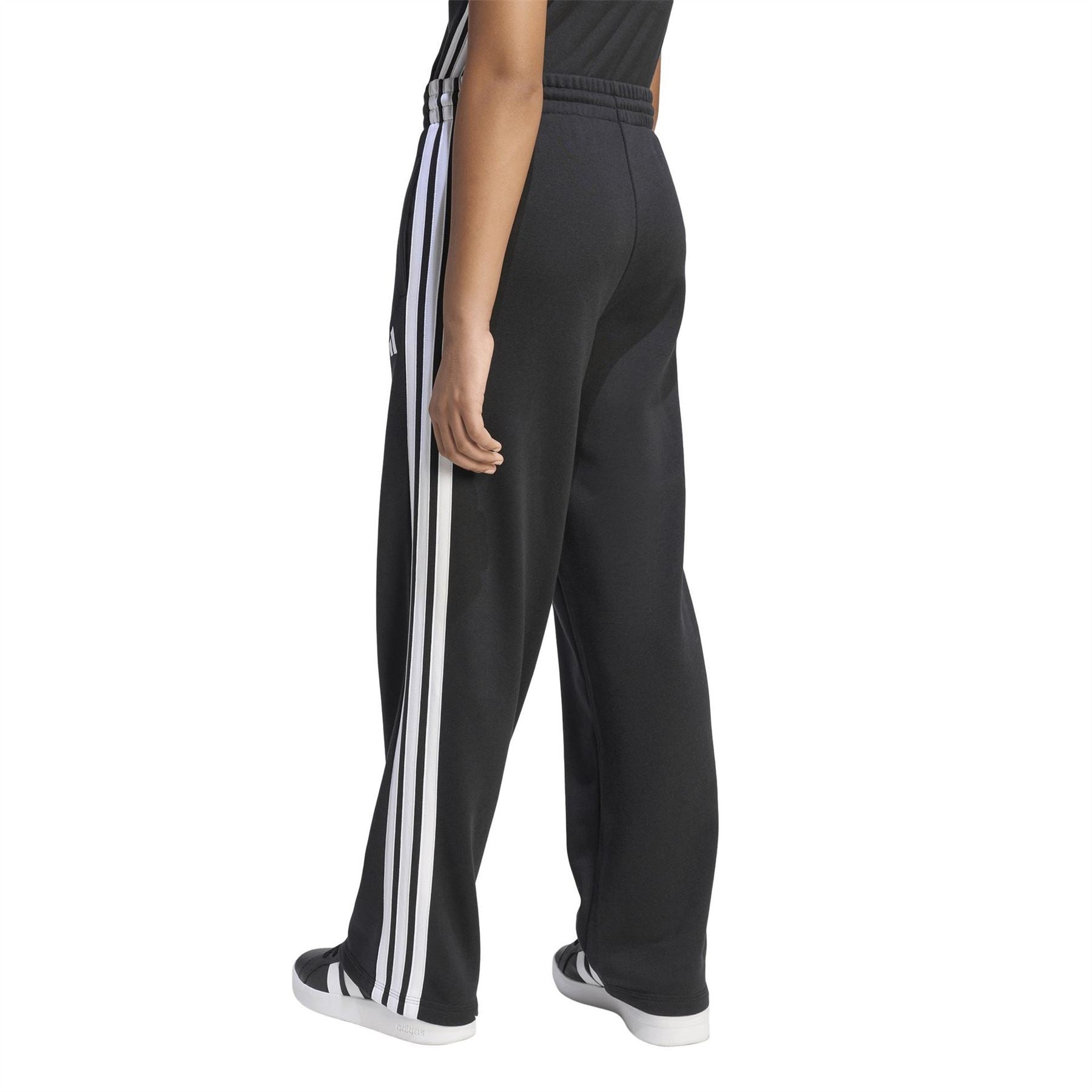 adidas Wide Leg Open Hem Fleece Joggers
