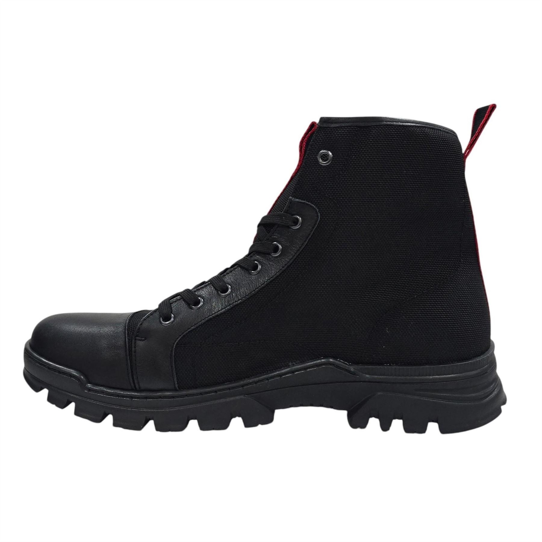 Firetrap Lucas Leather Ankle Lace Up Hiker Rugged Boots