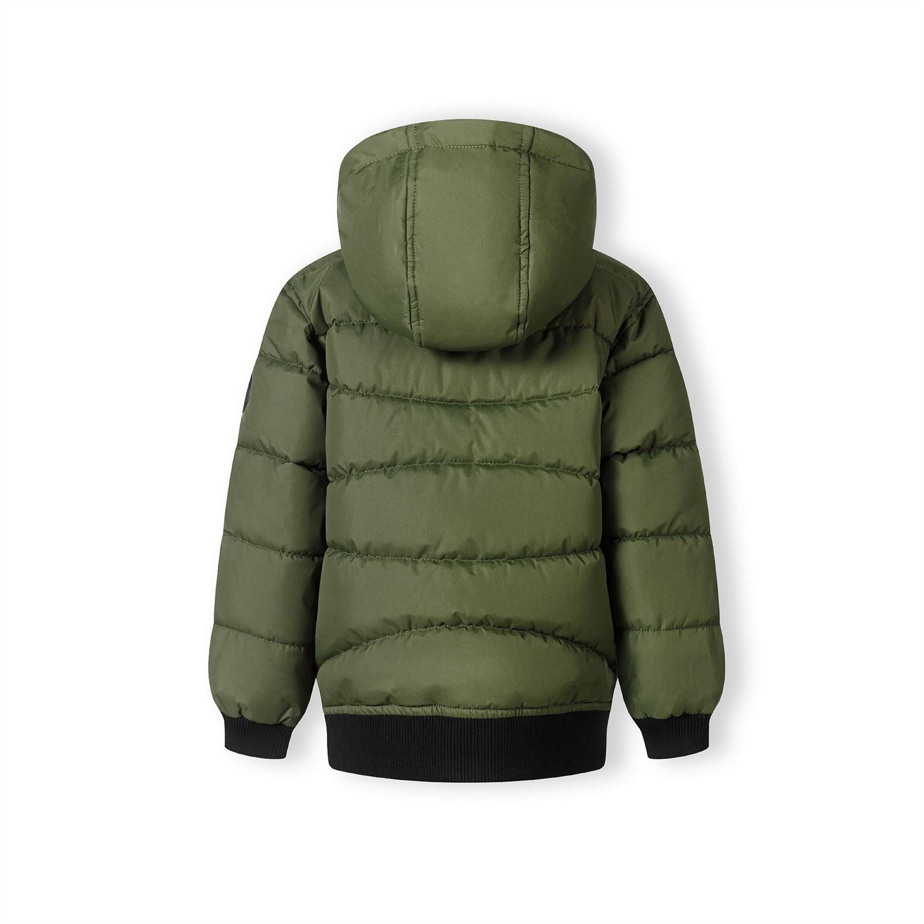 Minoti Boys Padded Jacket With Hood Zipped Pockets Khaki