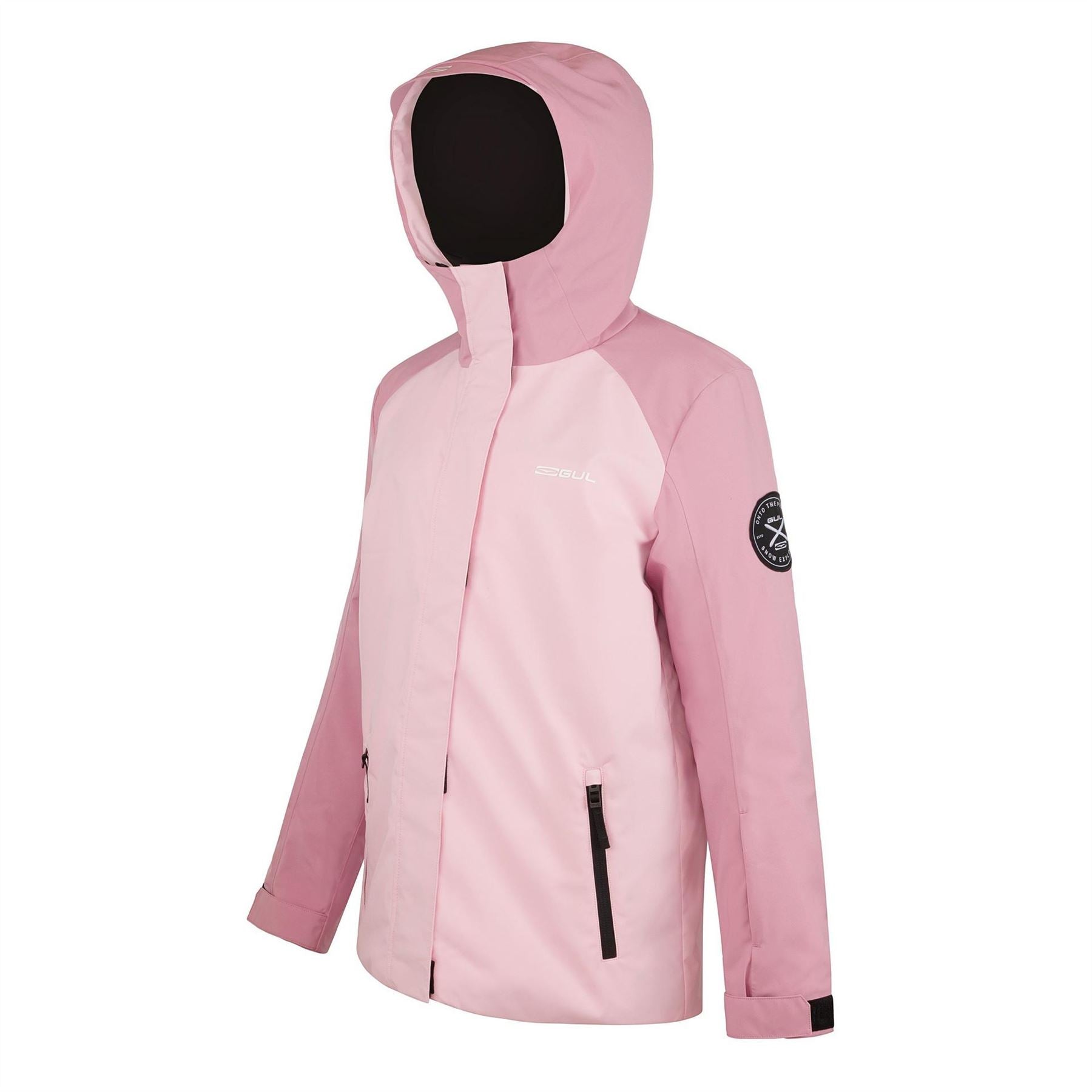 Gul Womens Solid Patterned Hooded Ski Jacket