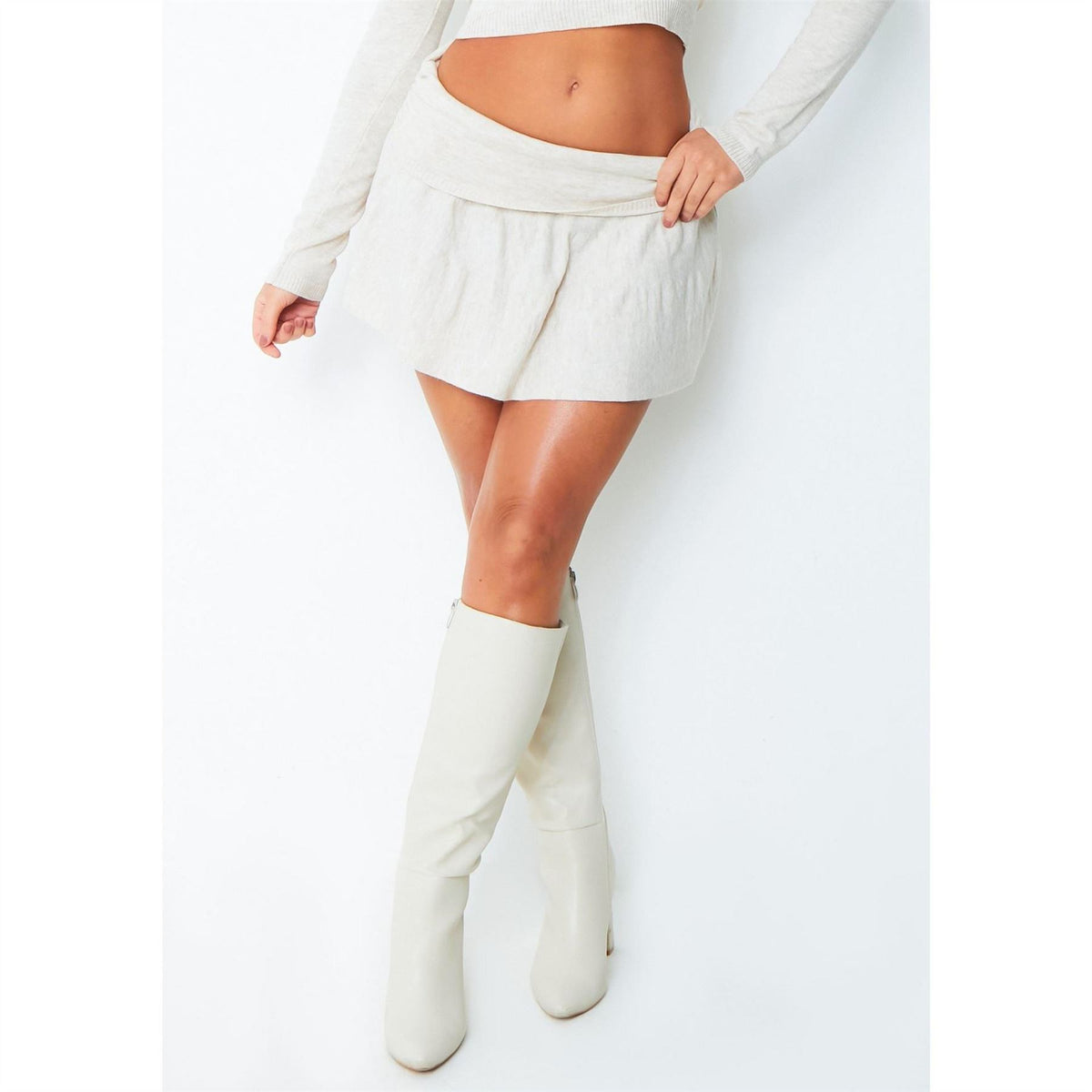 Missy Empire Over Pleated Mini Skirt