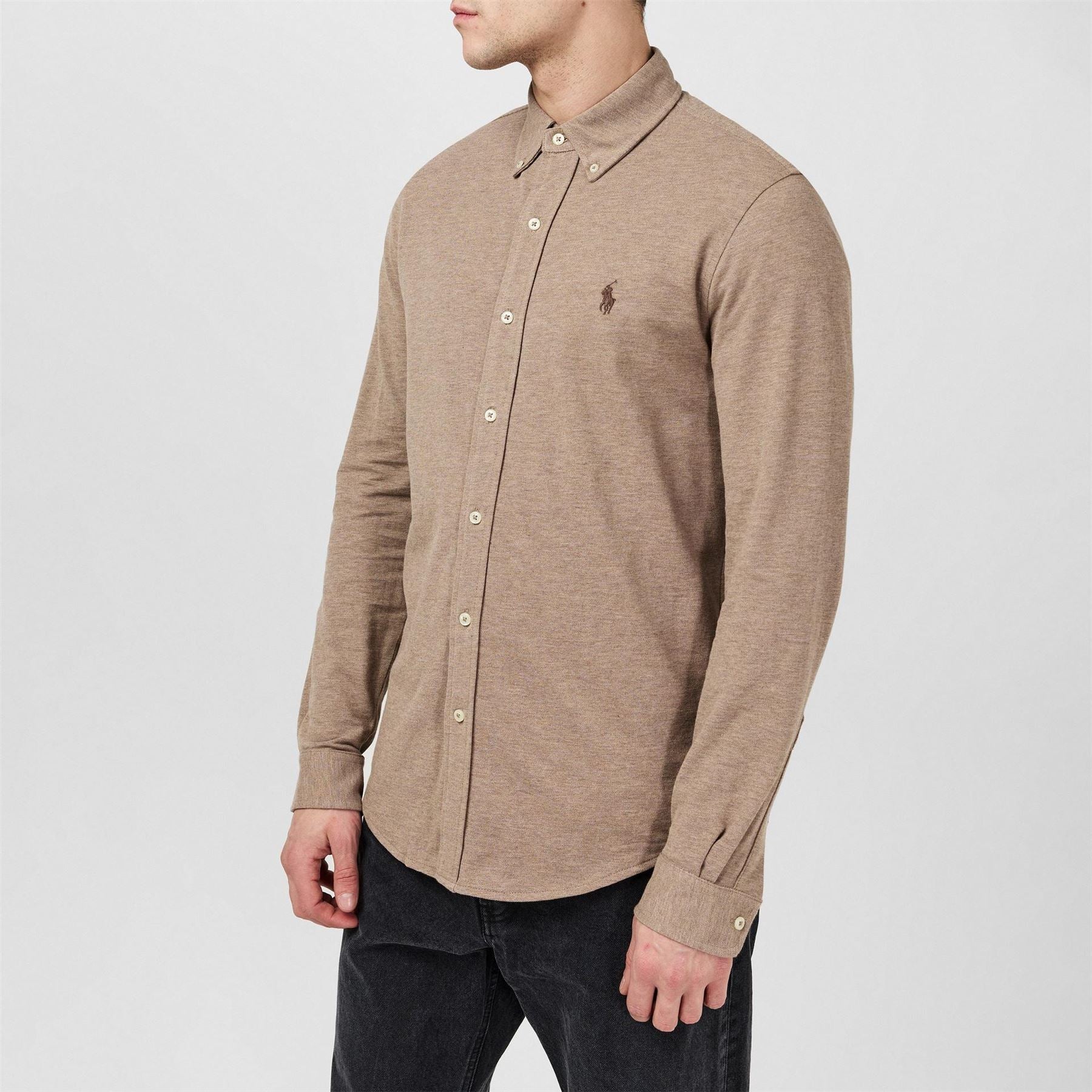 Polo Ralph Lauren Slim Fit Button Down Plain Shirt