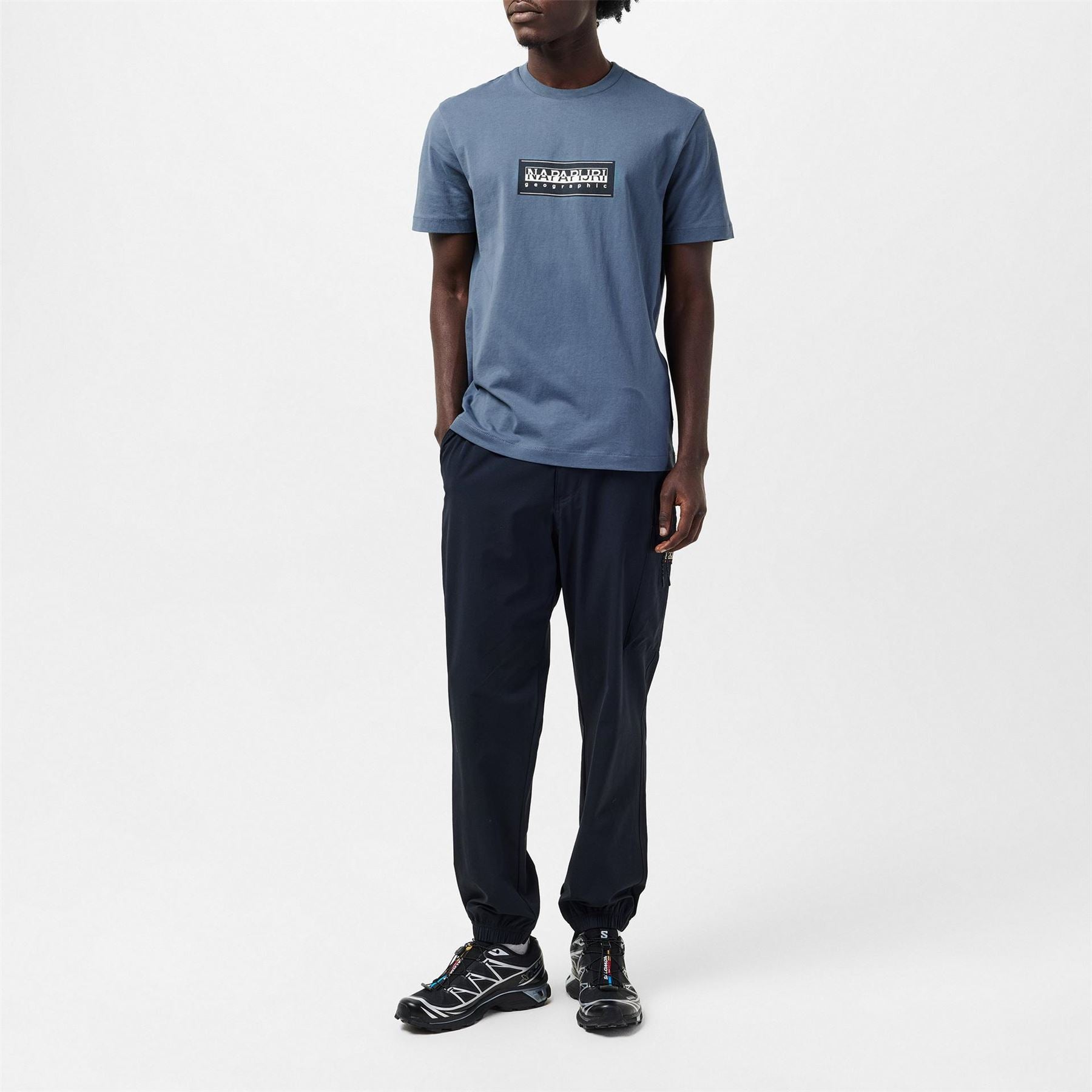 Napapijri Box Print Crew Neck Regular Fit T-Shirt