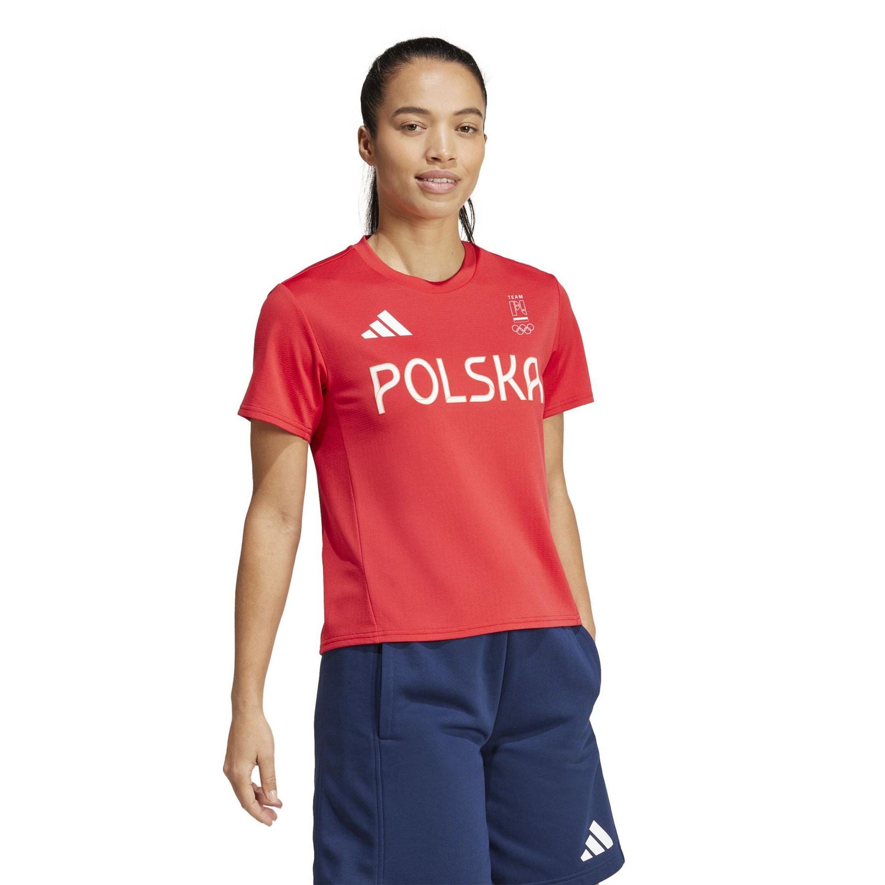 adidas Poland Short Sleeve Performance Gym Top