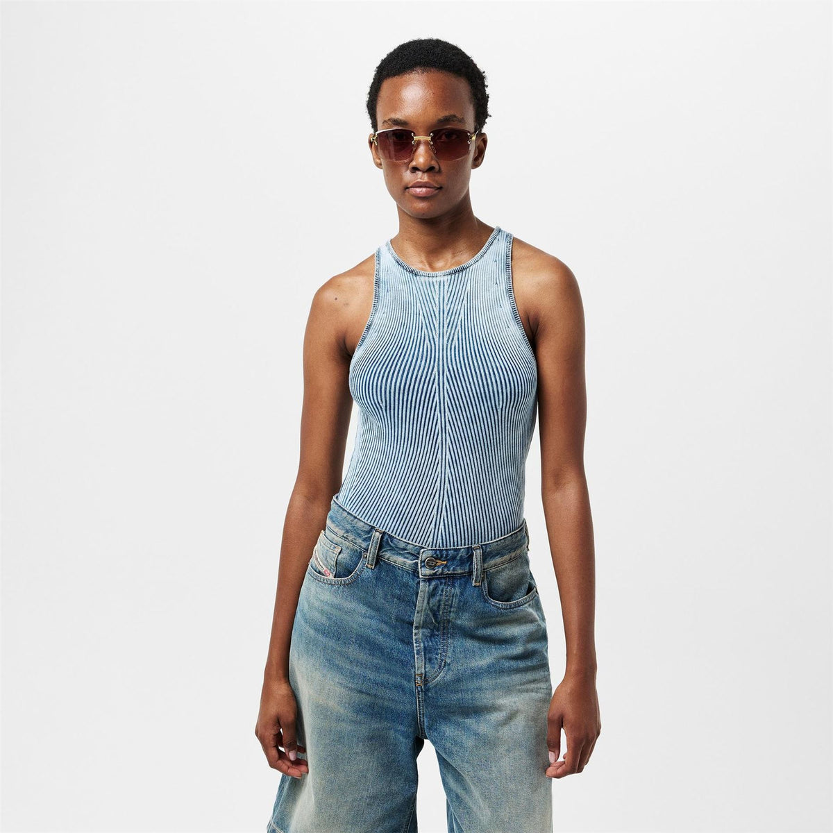 Diesel Tansy Slim Fit High Neck Bodysuit