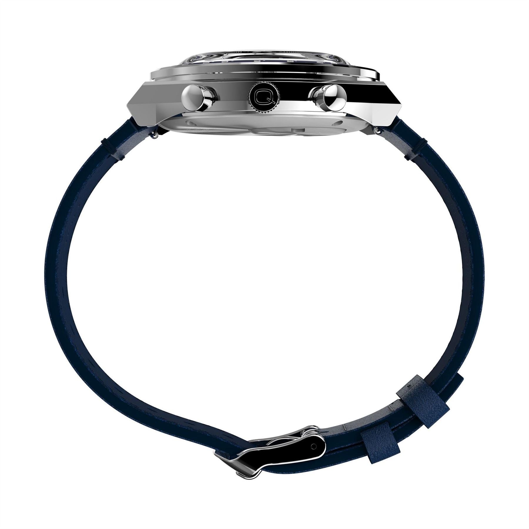 Timex Q Chronograph Racing Steel Bracelet Analogue Watch