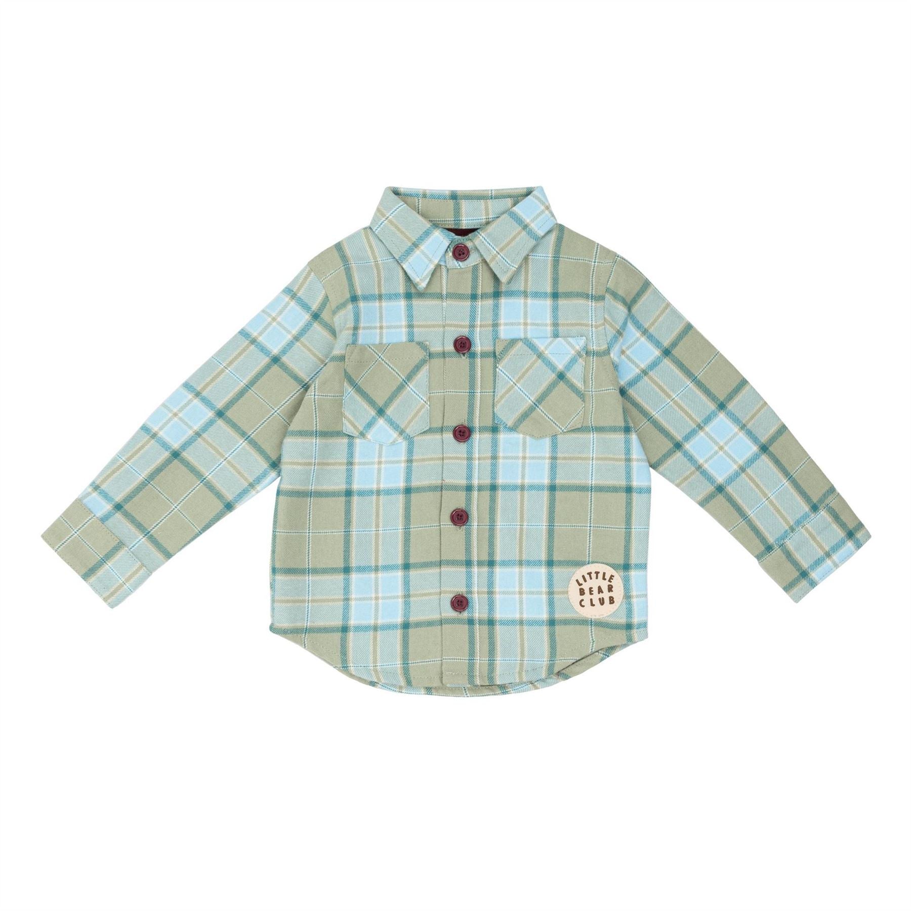 Hello World Collared Neck Long Sleeve Shirt