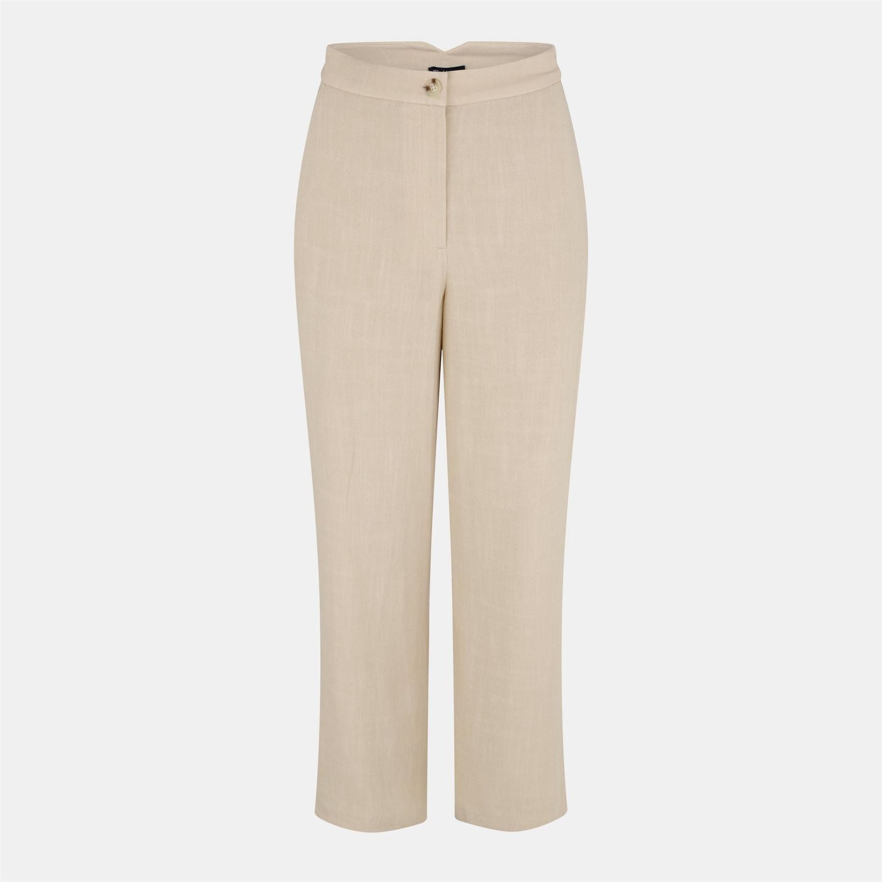 Nobodys Child Solid Patterned Straight Trousers