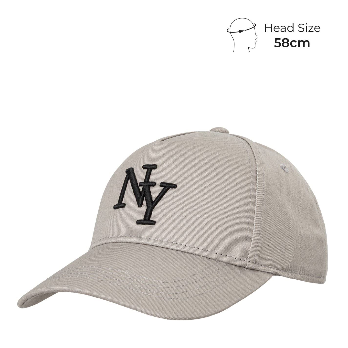 Fabric Ny Embroidered Cotton Baseball Cap