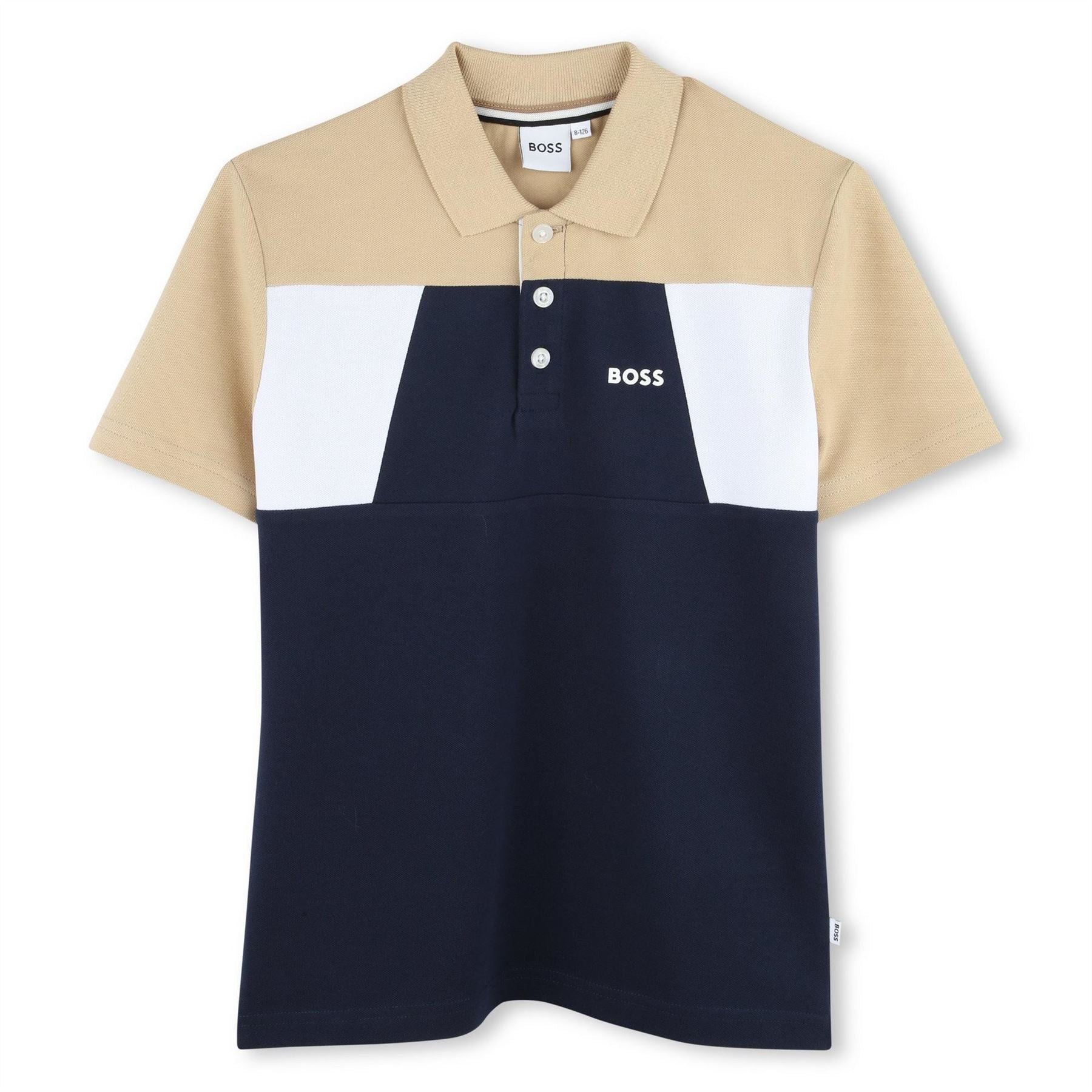 Boss Colour Block Polo Shirt, Colour Block Design