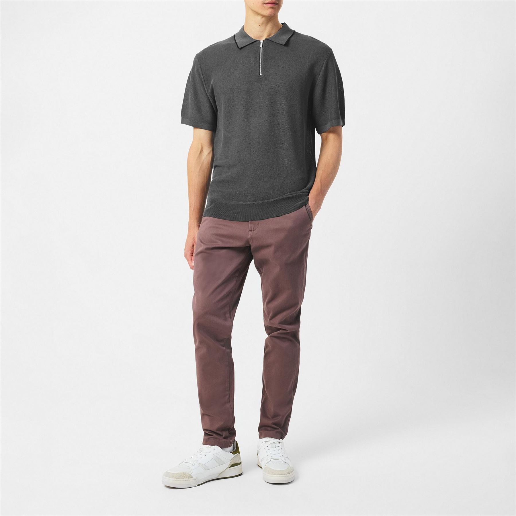 Firetrap Collared Neck Short Sleeve Regular Fit Polo Shirt