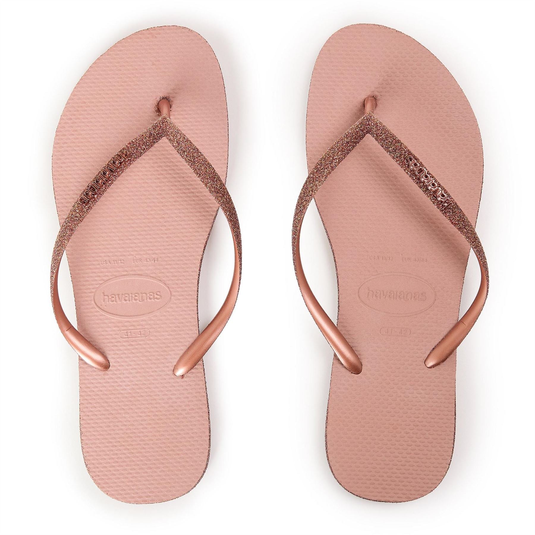 Havaianas Womens Hav. Slim Sparkle Ii Crocus Rose 35 Flip Flops