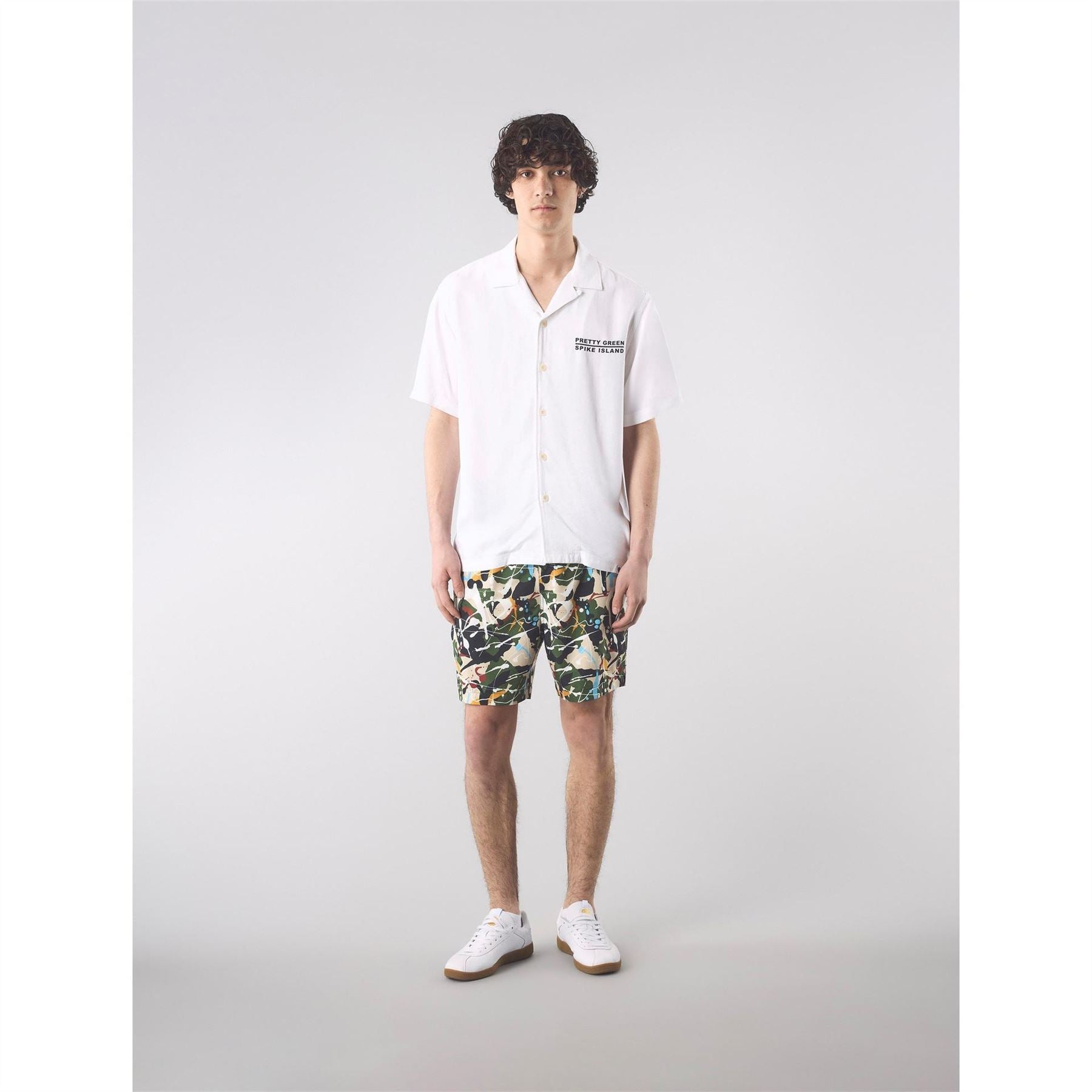 Pretty Green Spike Island Short Sleeve Plain Shirt
