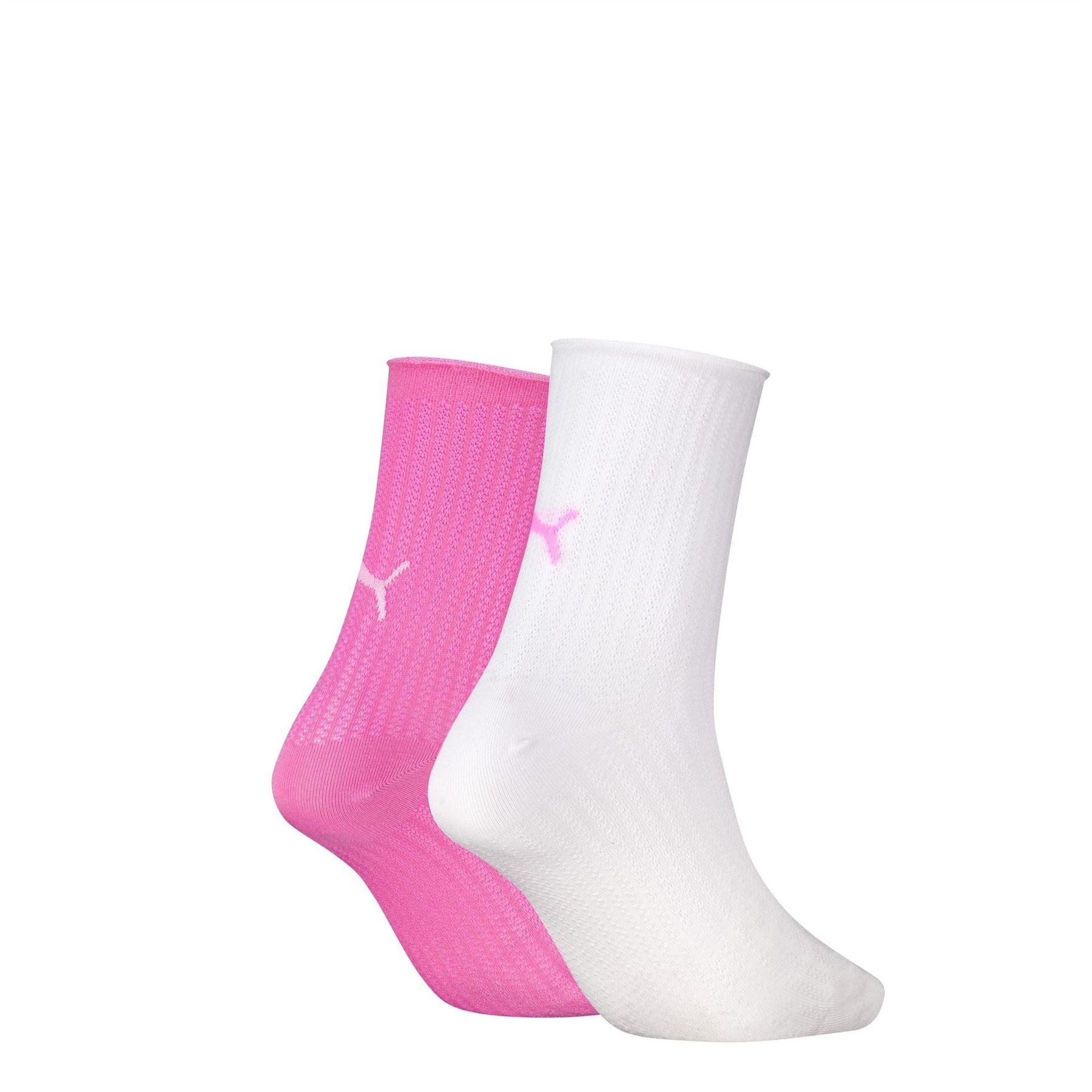 Puma Rib Mesh Cotton Trainer Socks 2 Pack