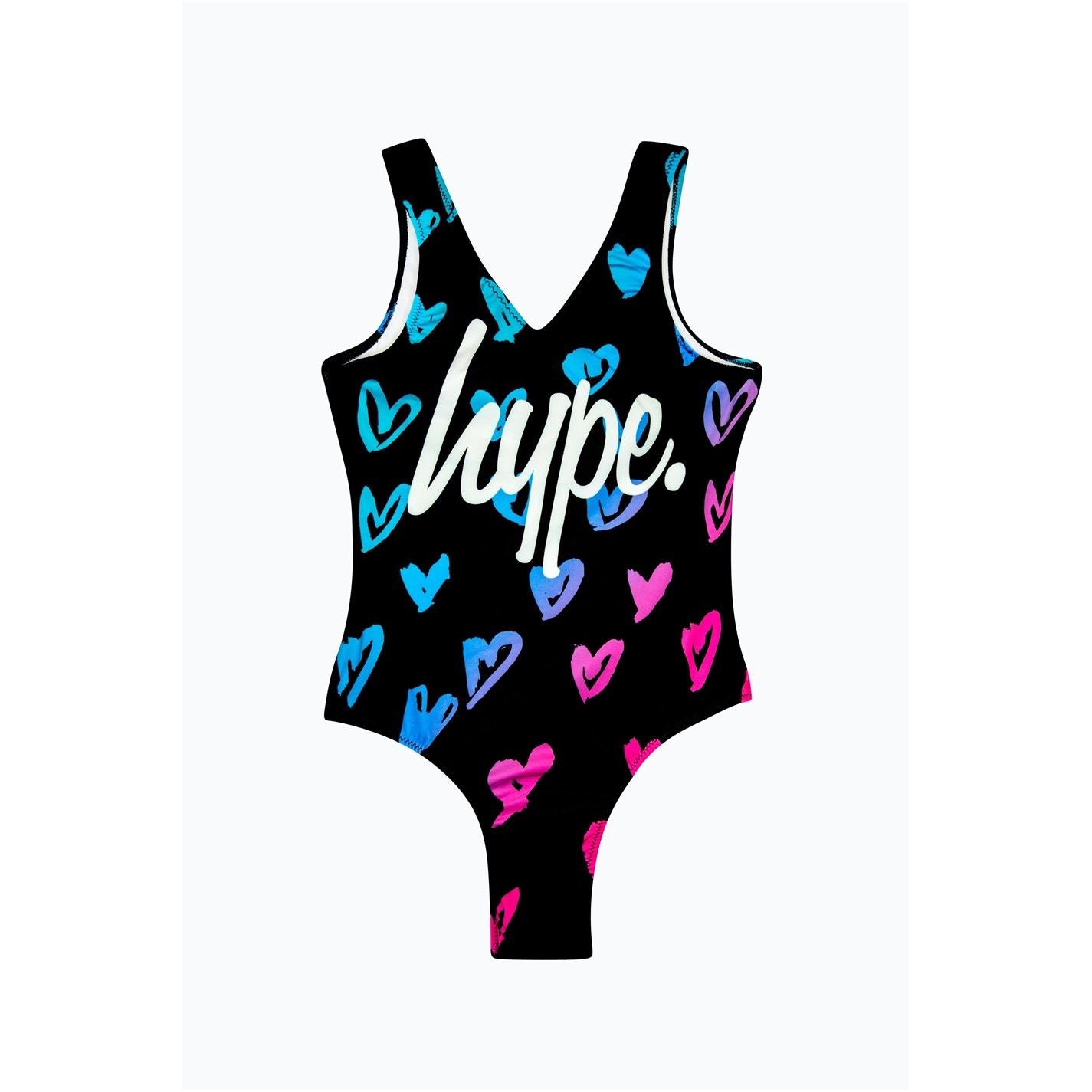 Hype Heart Scribble One-Piece Swimsuit