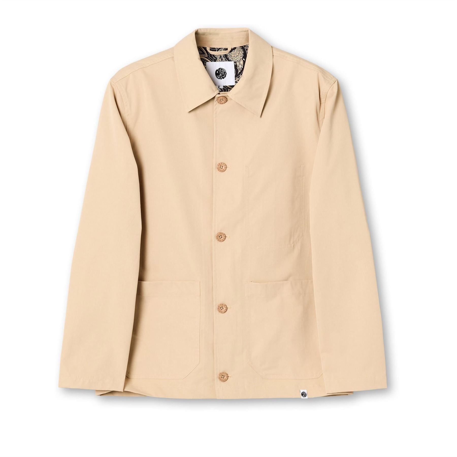 Pretty Green Didsbury Structured Relaxed Fit Overshirt