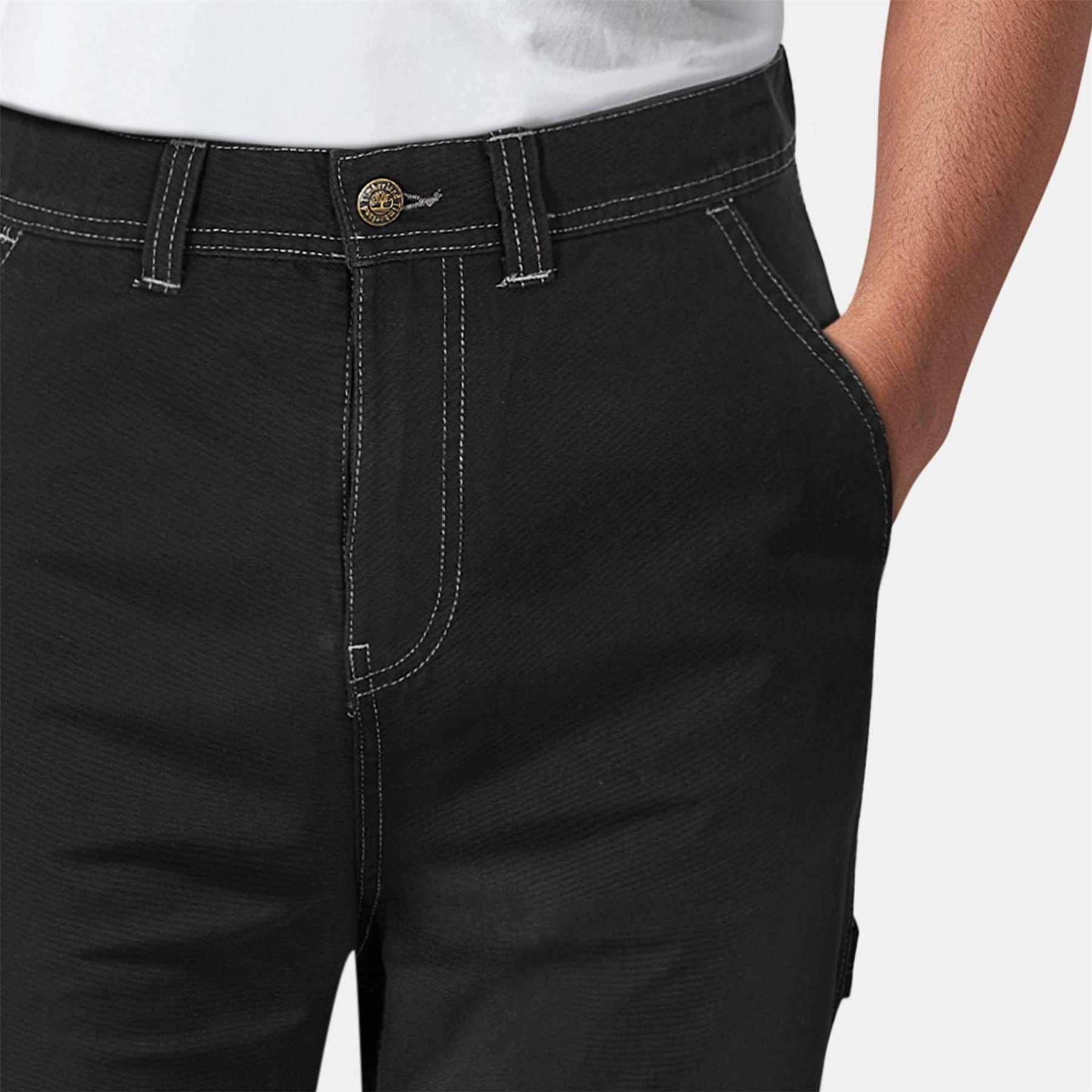 Timberland Canvasas Cargo Straight Solid Patterned Pants