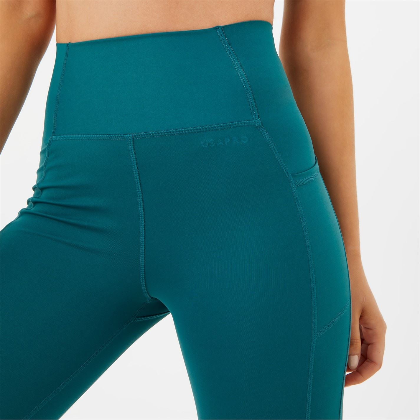 USA Pro High Rise Capri Cropped Leggings