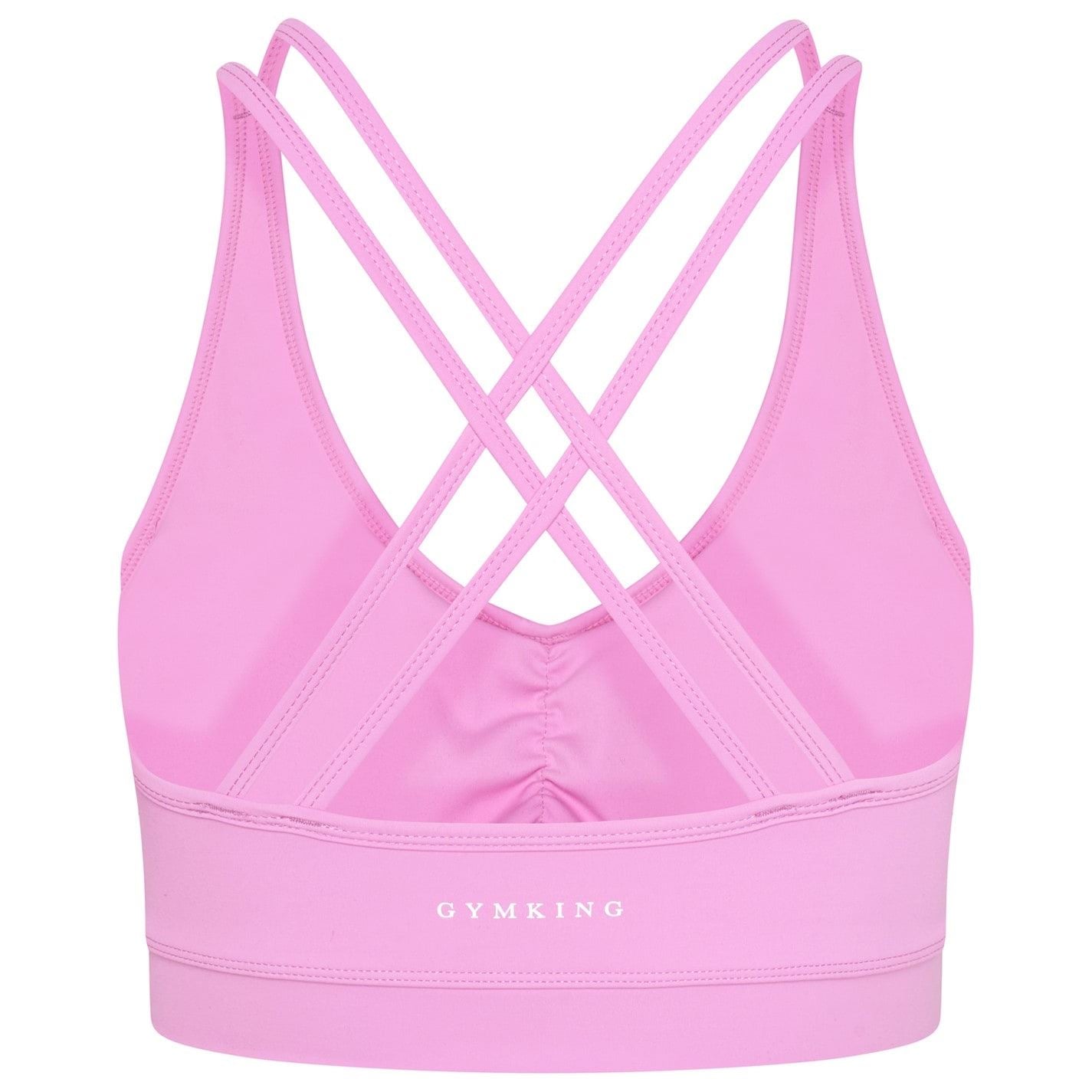 Gym King 365 Scrunch Bra   Bubblegum Pink Ladies
