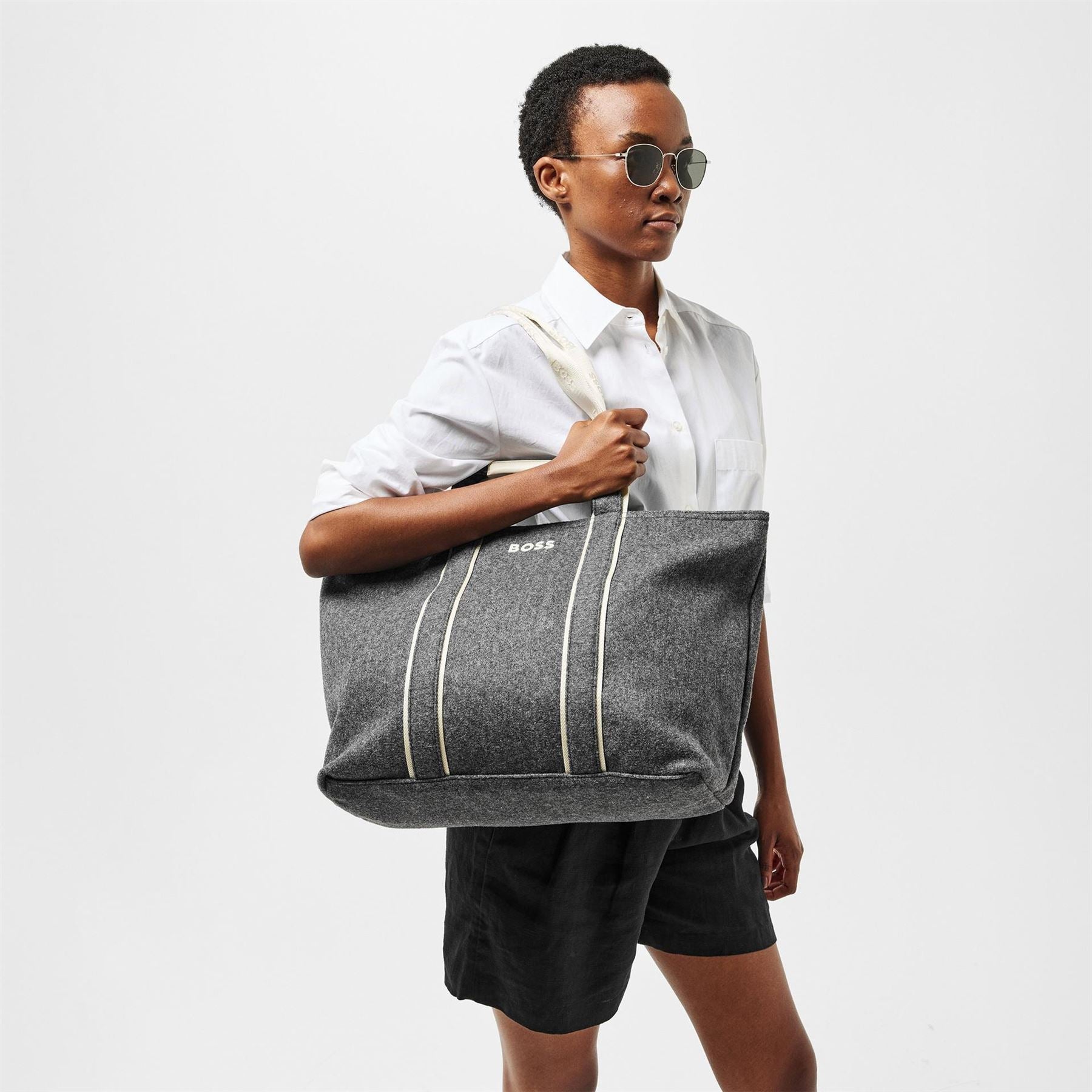 Boss Palmah Tote Color Block with Logo