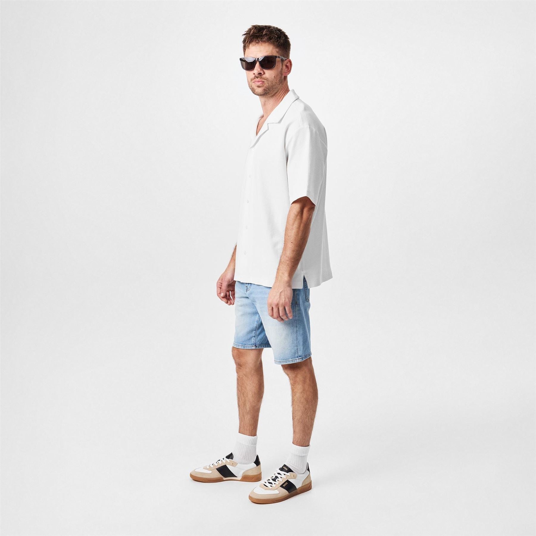 Boss Brandon Leather Low Top Trainers