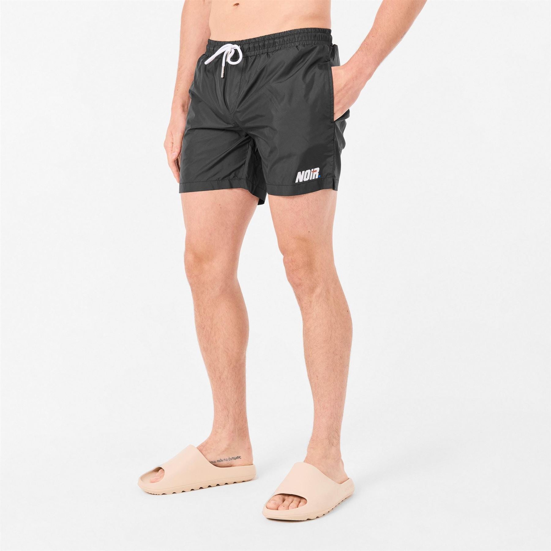 Societe Noir Relaxed Fit Swim Short with Lettering