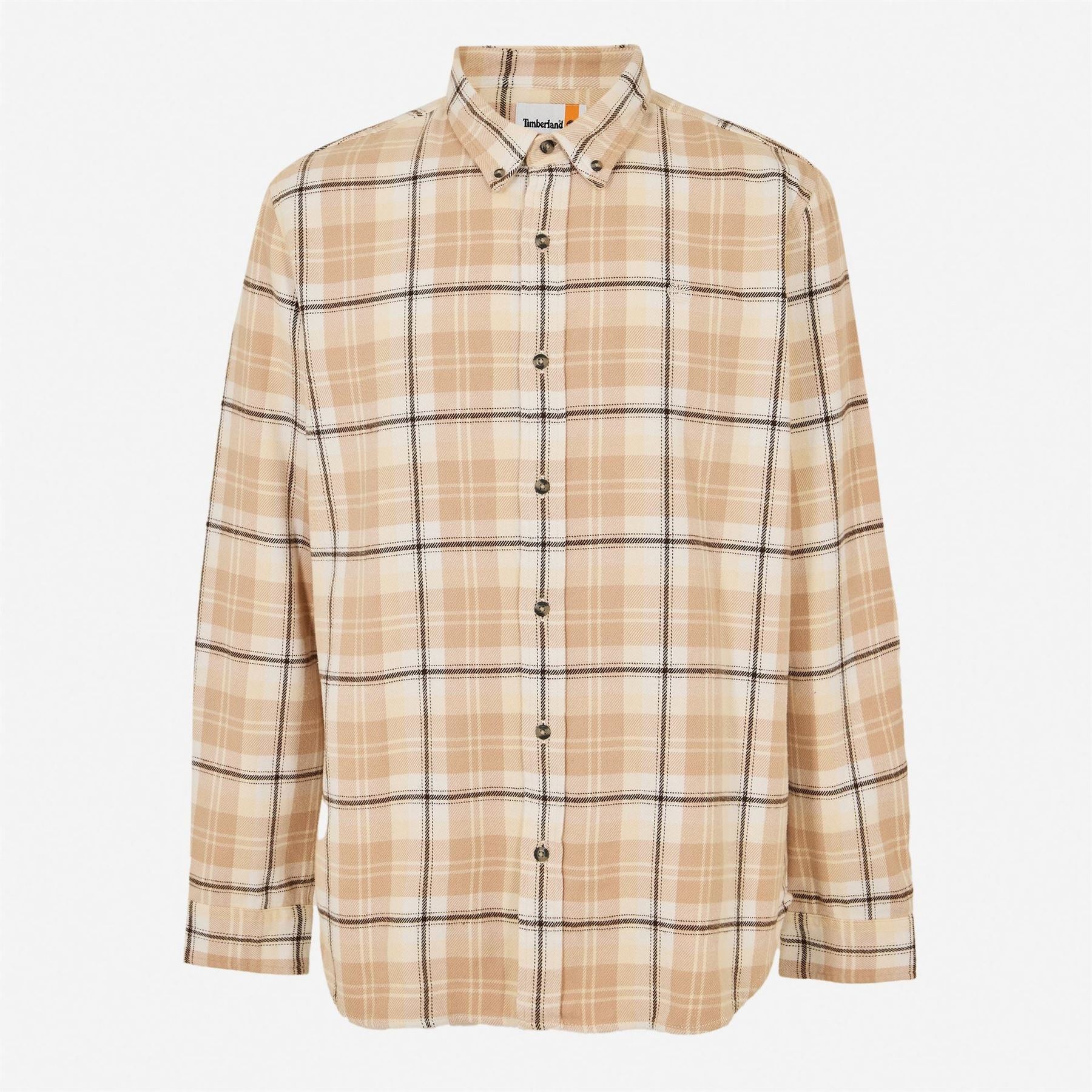 Timberland Collared Neck Button Down Long Sleeve Shirt