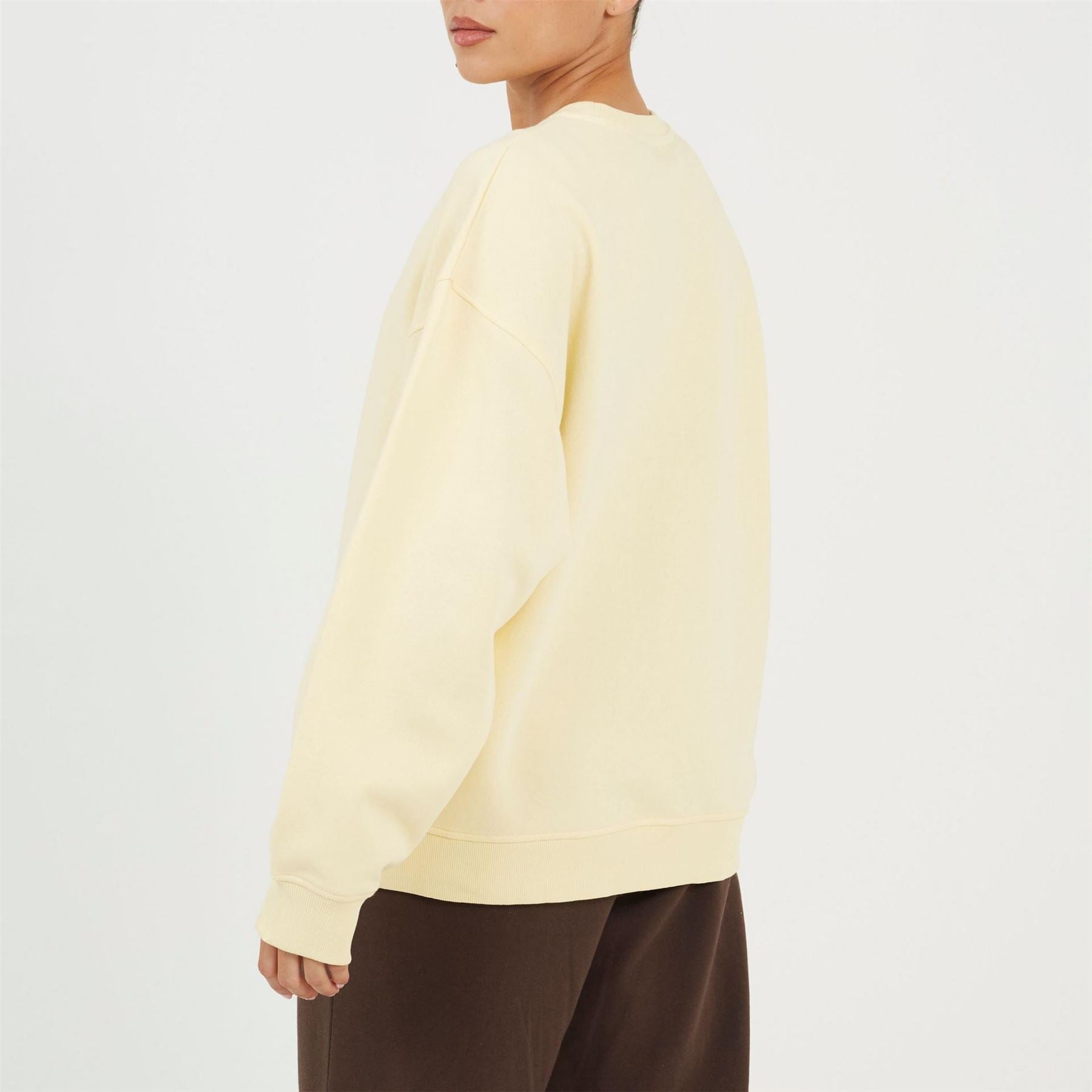 Brave Soul Womens Crew Neck Sweatshirt With Soho Chest Print