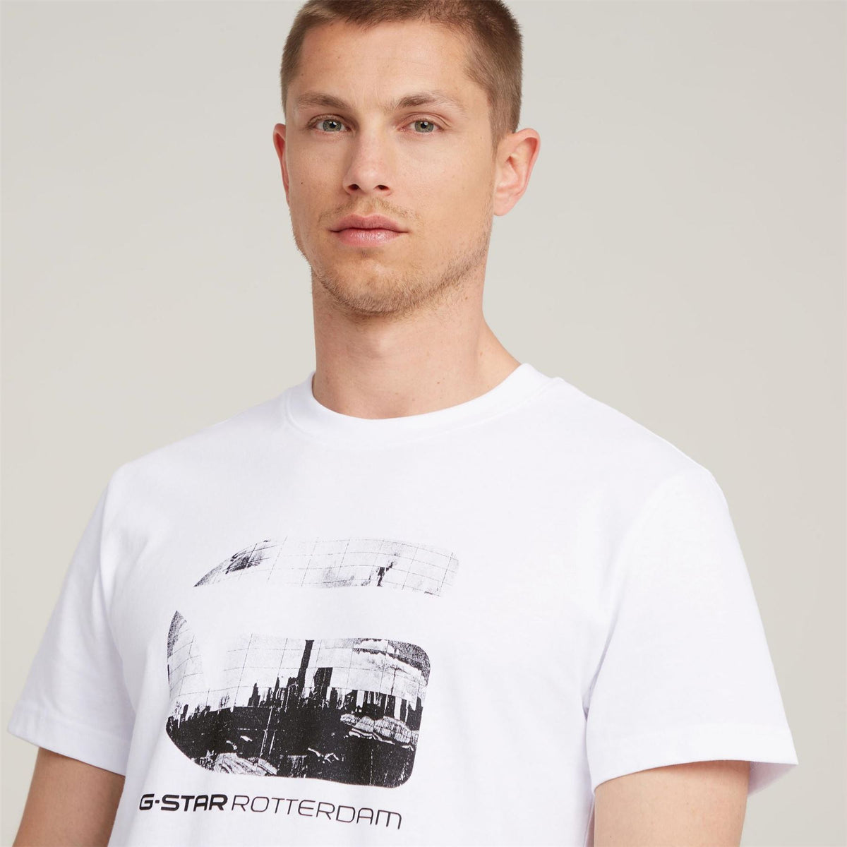 G Star Rotterdam Globe Lettering T-Shirt