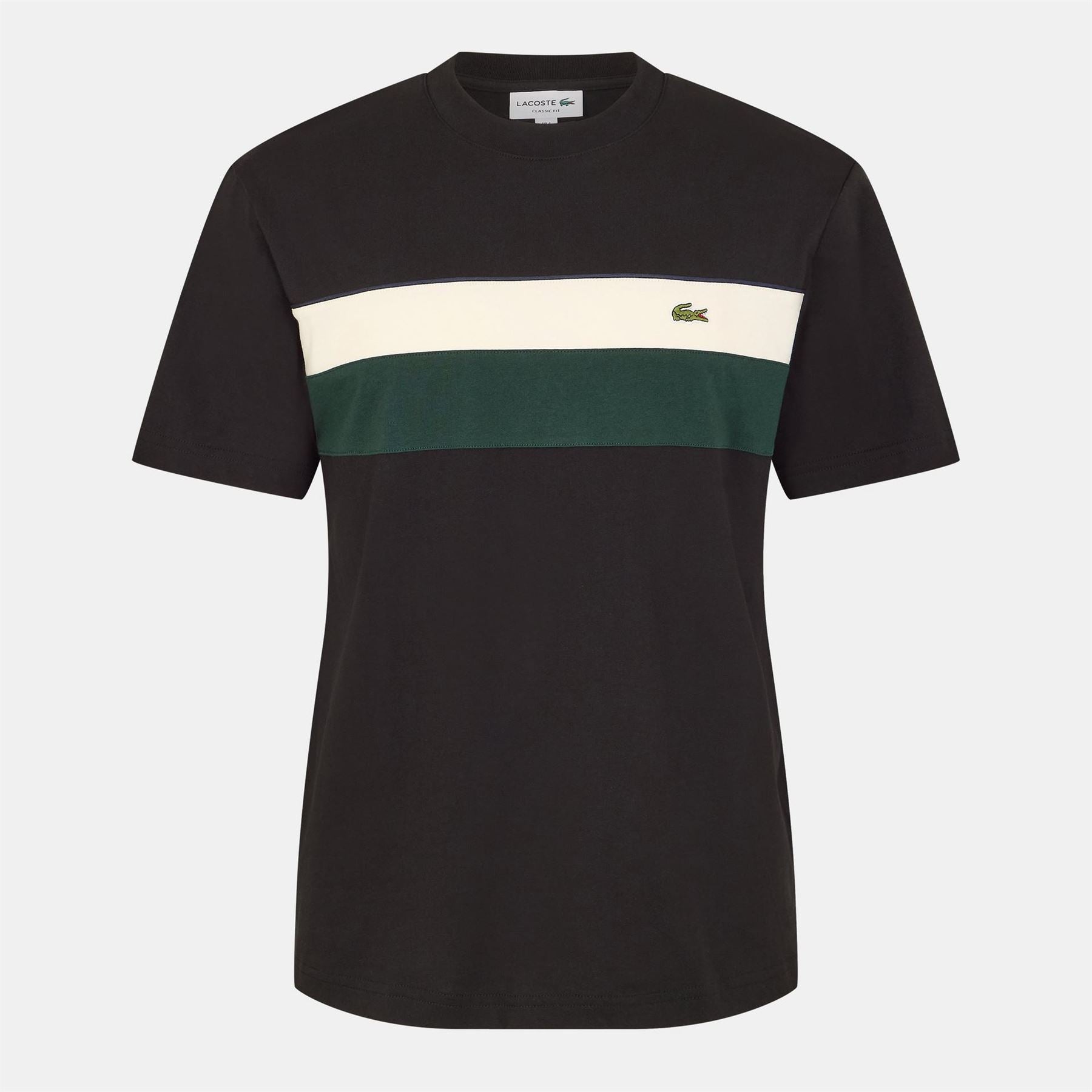Lacoste Crocodile Print Regular Fit Crew Neck T-Shirt