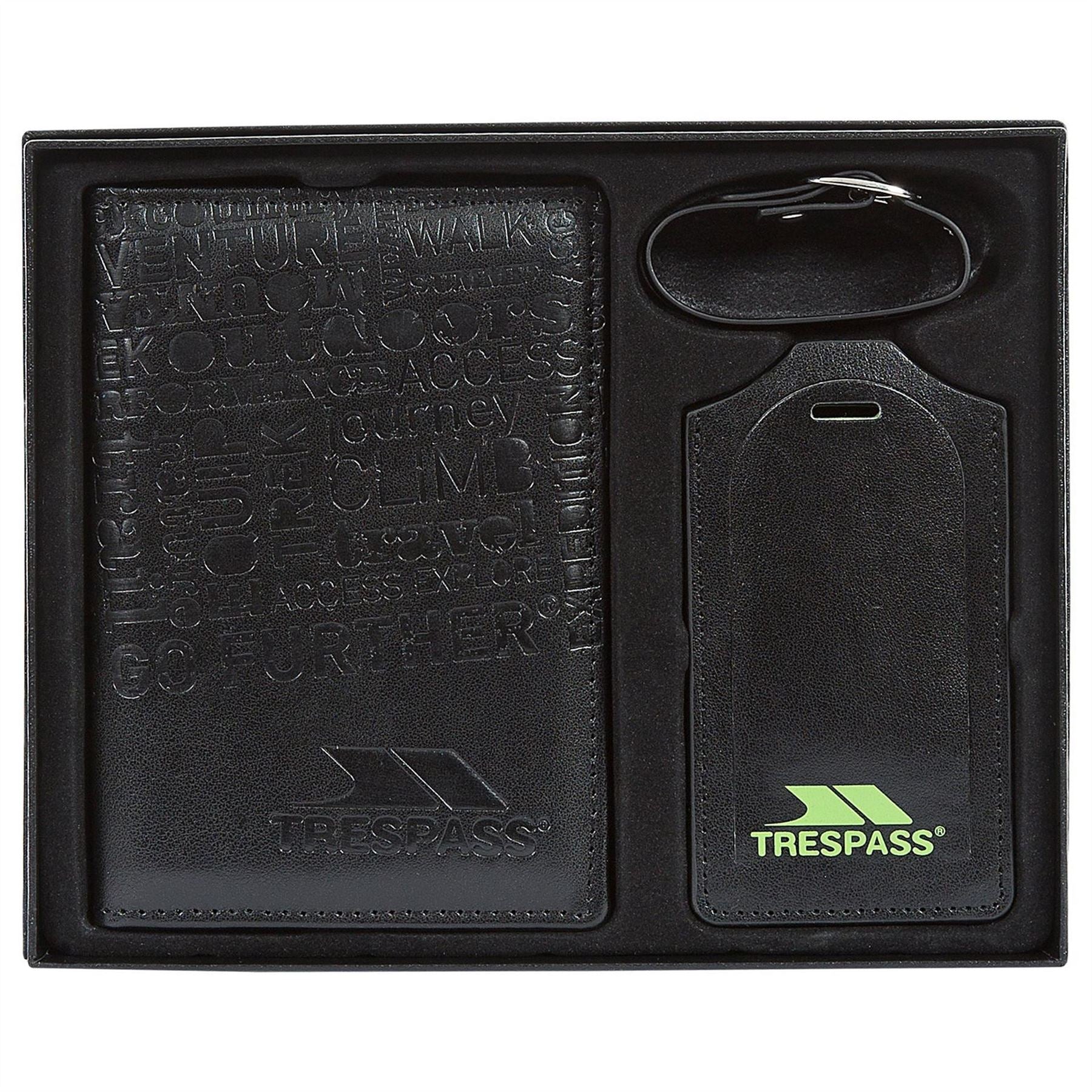 Trespass Adult Wunderlust Travel Set Passport And Luggage Tag