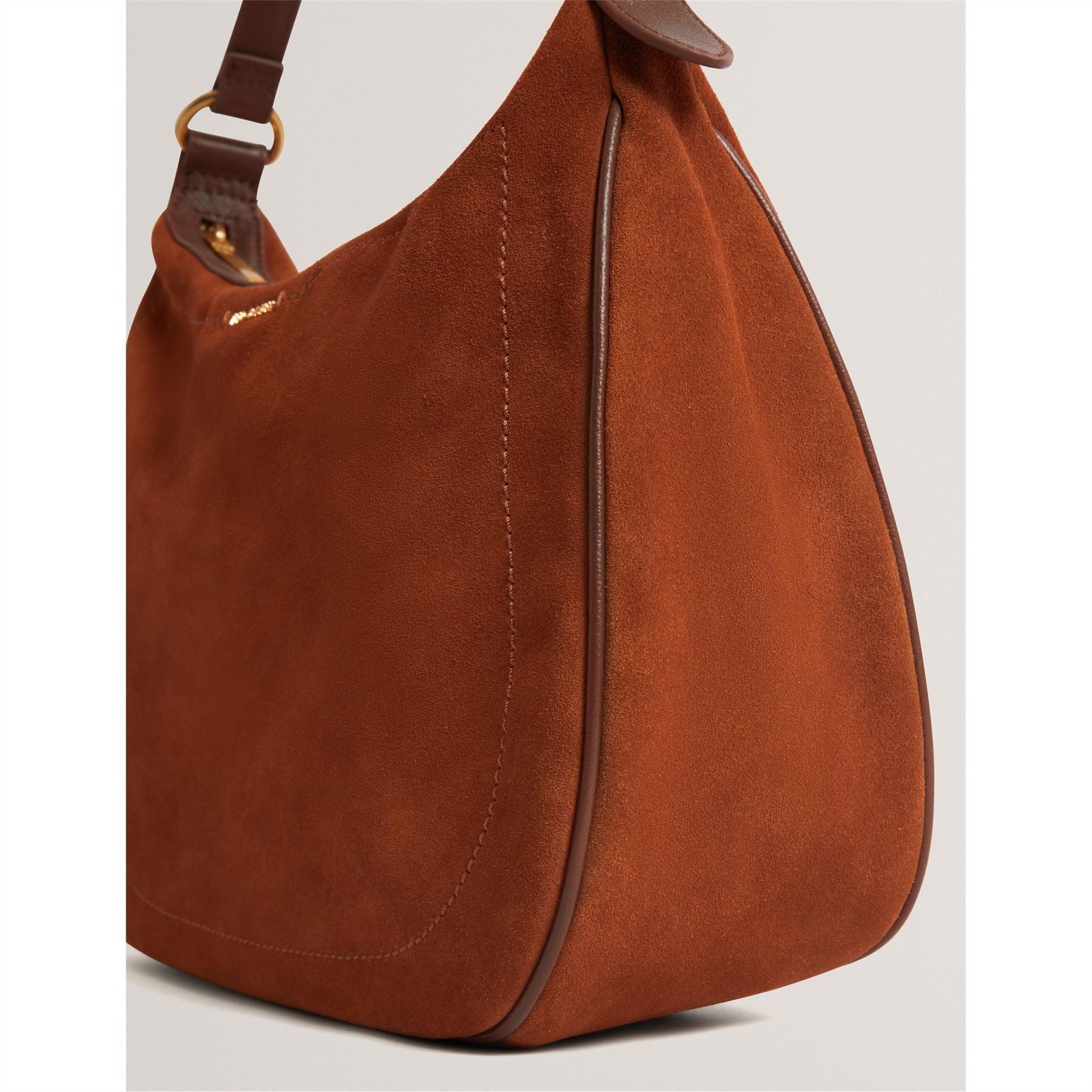 Ted Baker Crescent Shape Hobo Bag with Stitched Detail
